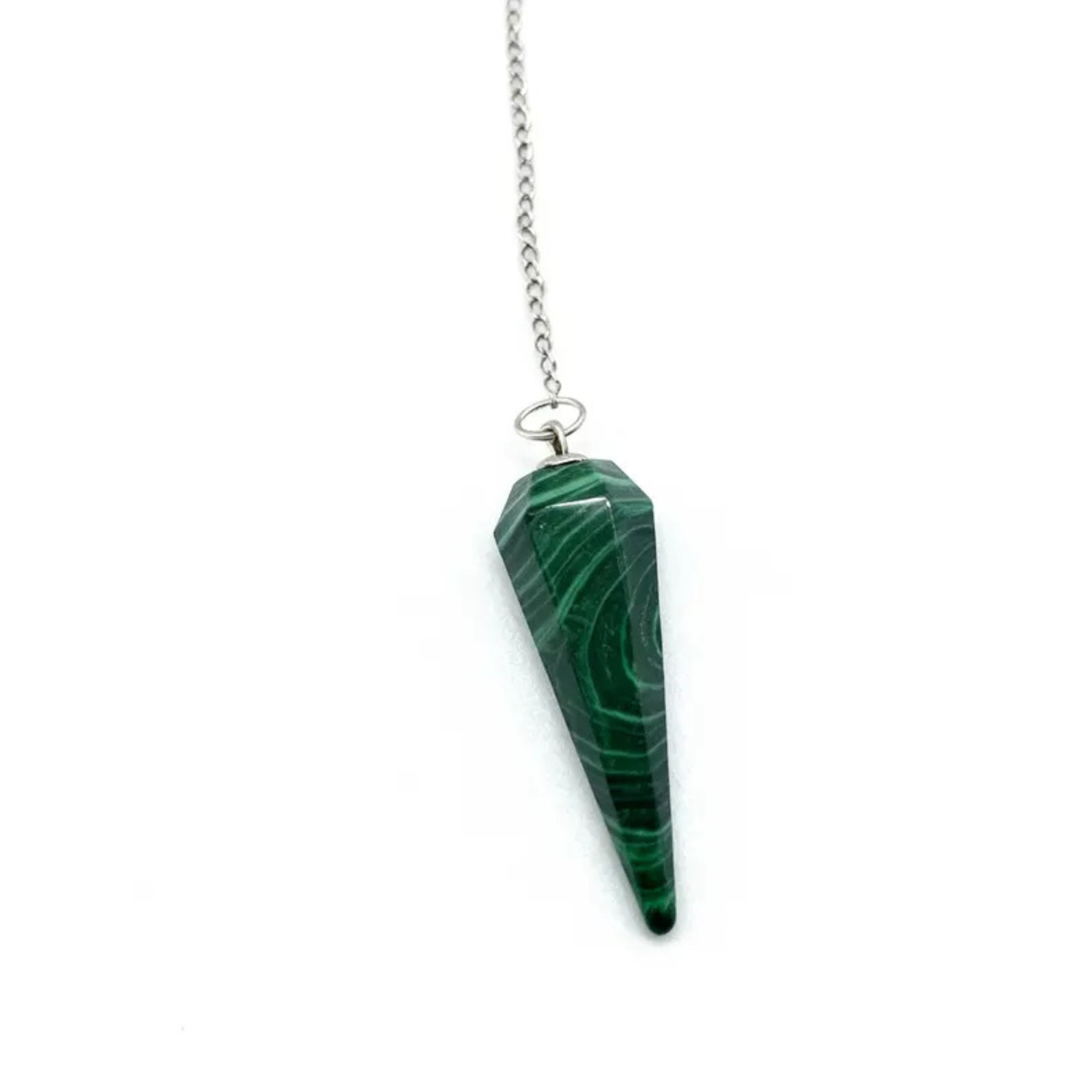 Green Malachite Pendulum Dowsing Tool for Spiritual Healing Chakra Balancing