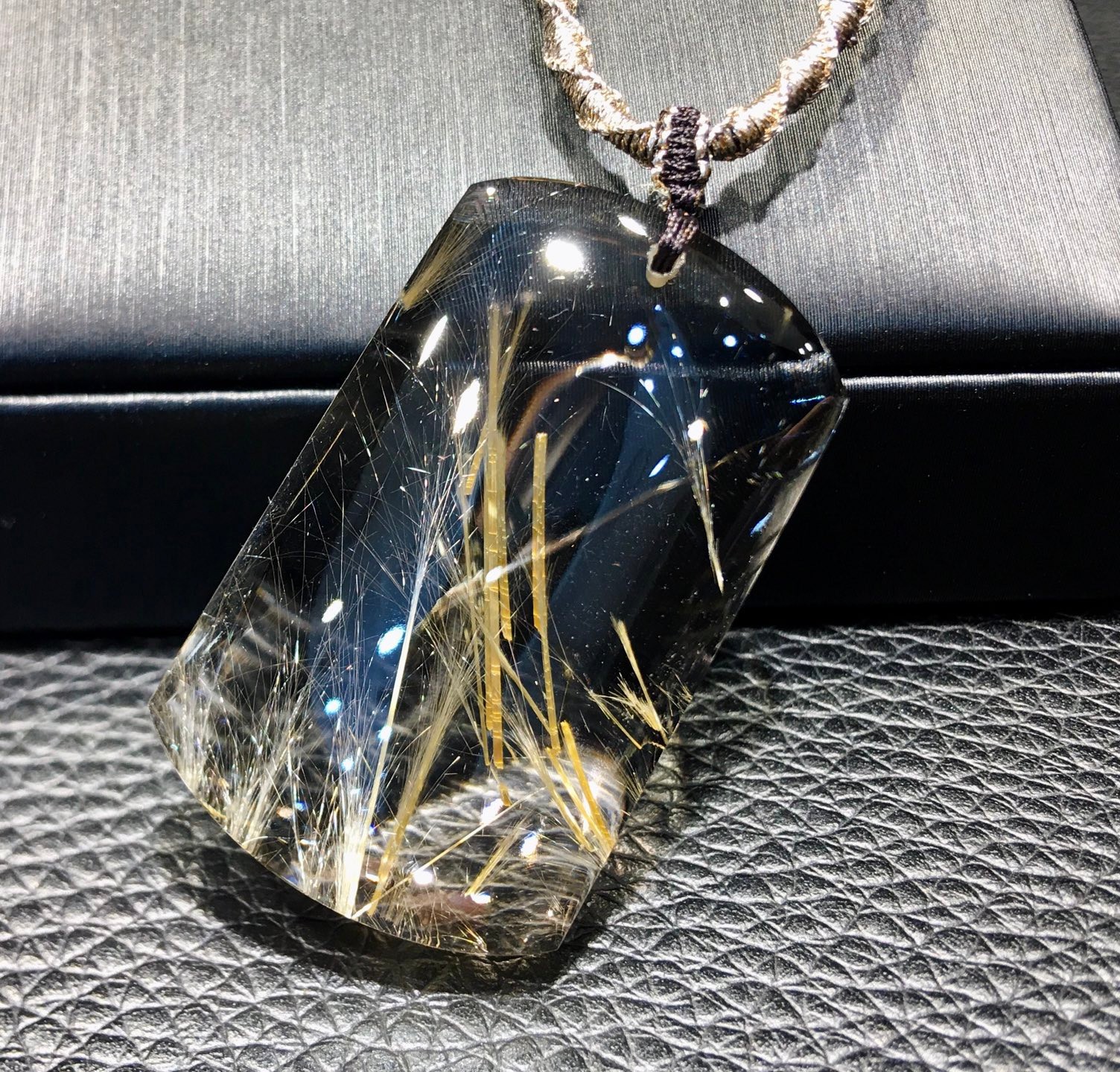 13.3G Natural Brazilian Titanium Crystal No Matter Brand Crystal Pendant