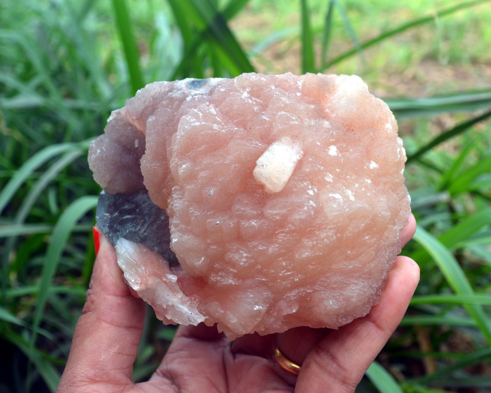 stilbite crystals w/ apophyllite minerals specimen f-2