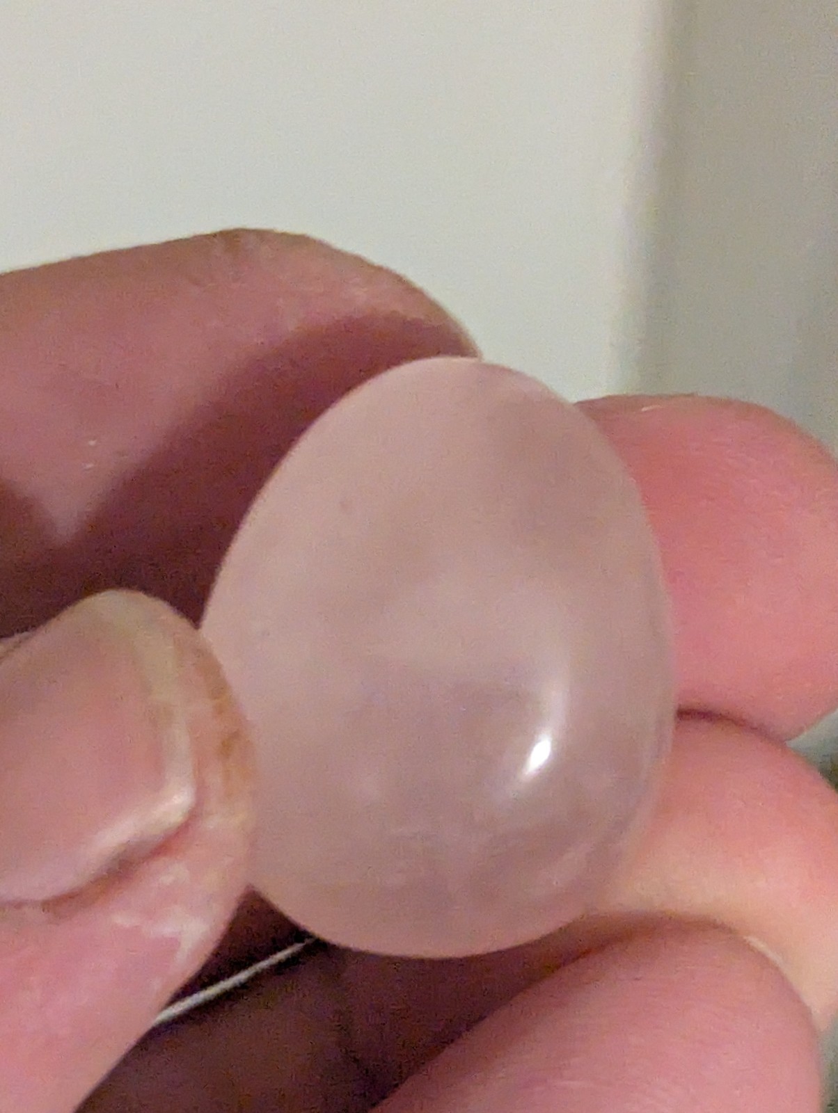 An Ovular Pink Rose Quartz Stone