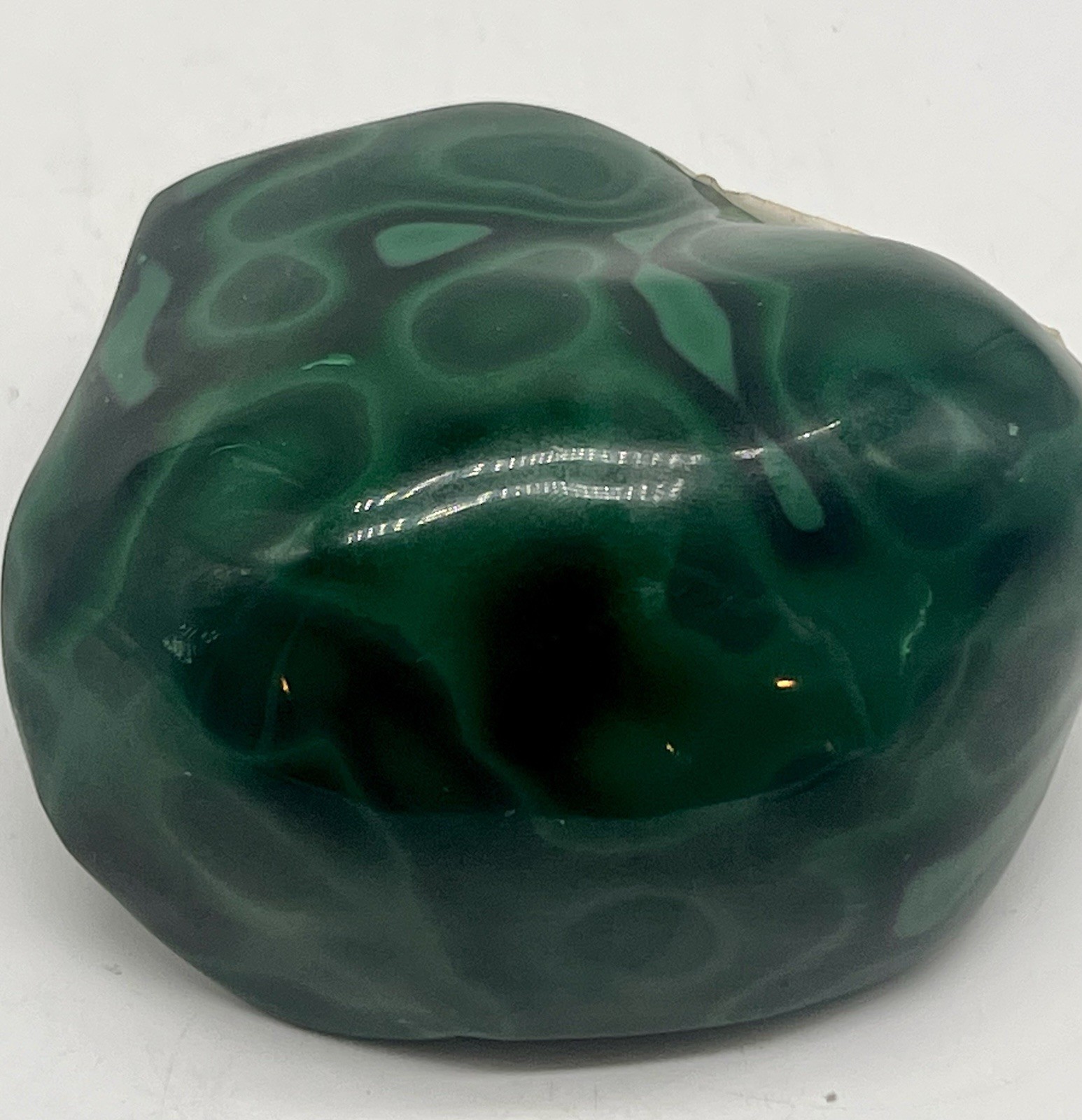 Polished Bull’s Eye Malachite Congo 0.86 lb 391g Stone Specimen