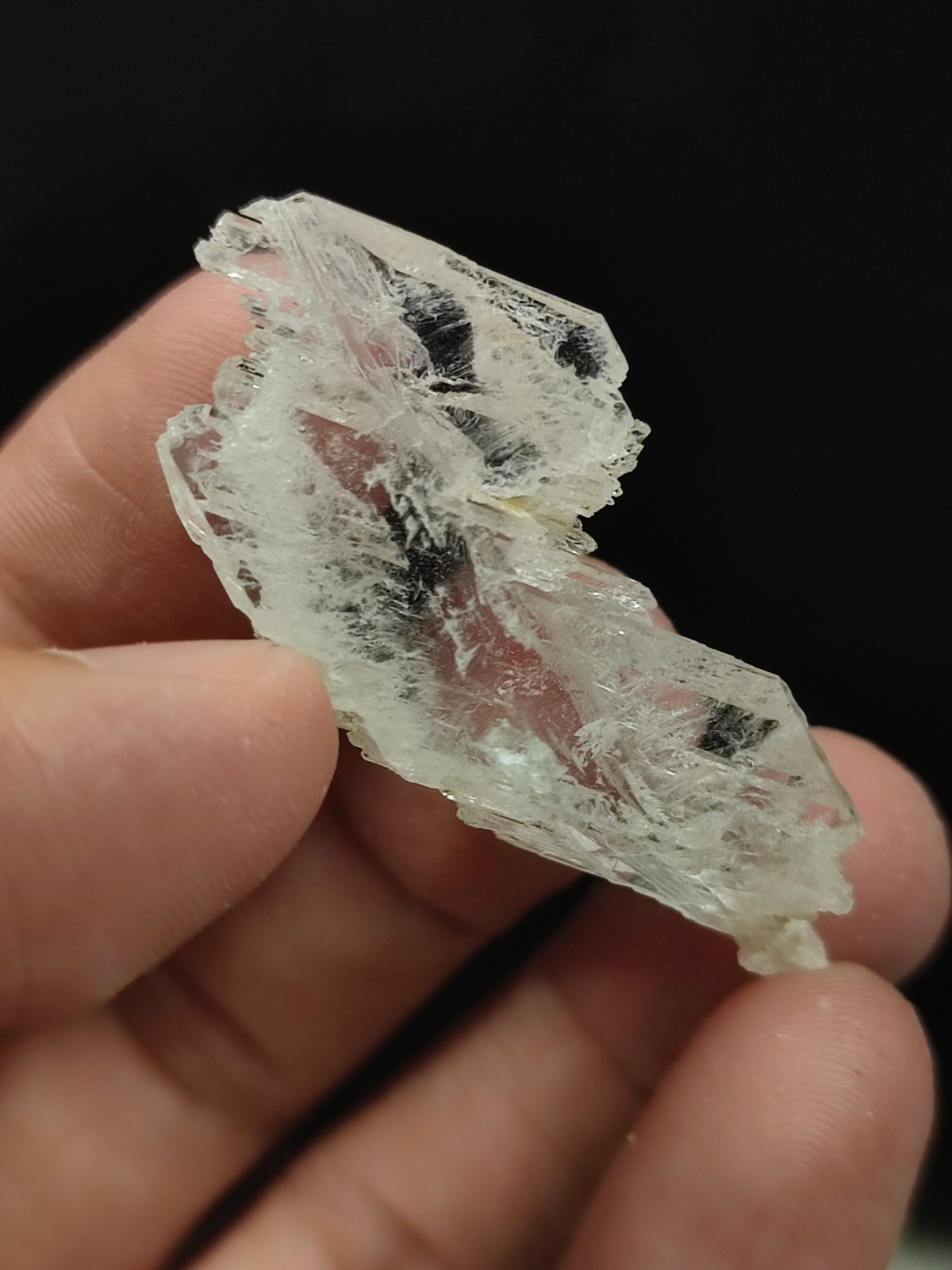 Faden Quartz Crystal With Good Luster & Nice Growth-Pak.