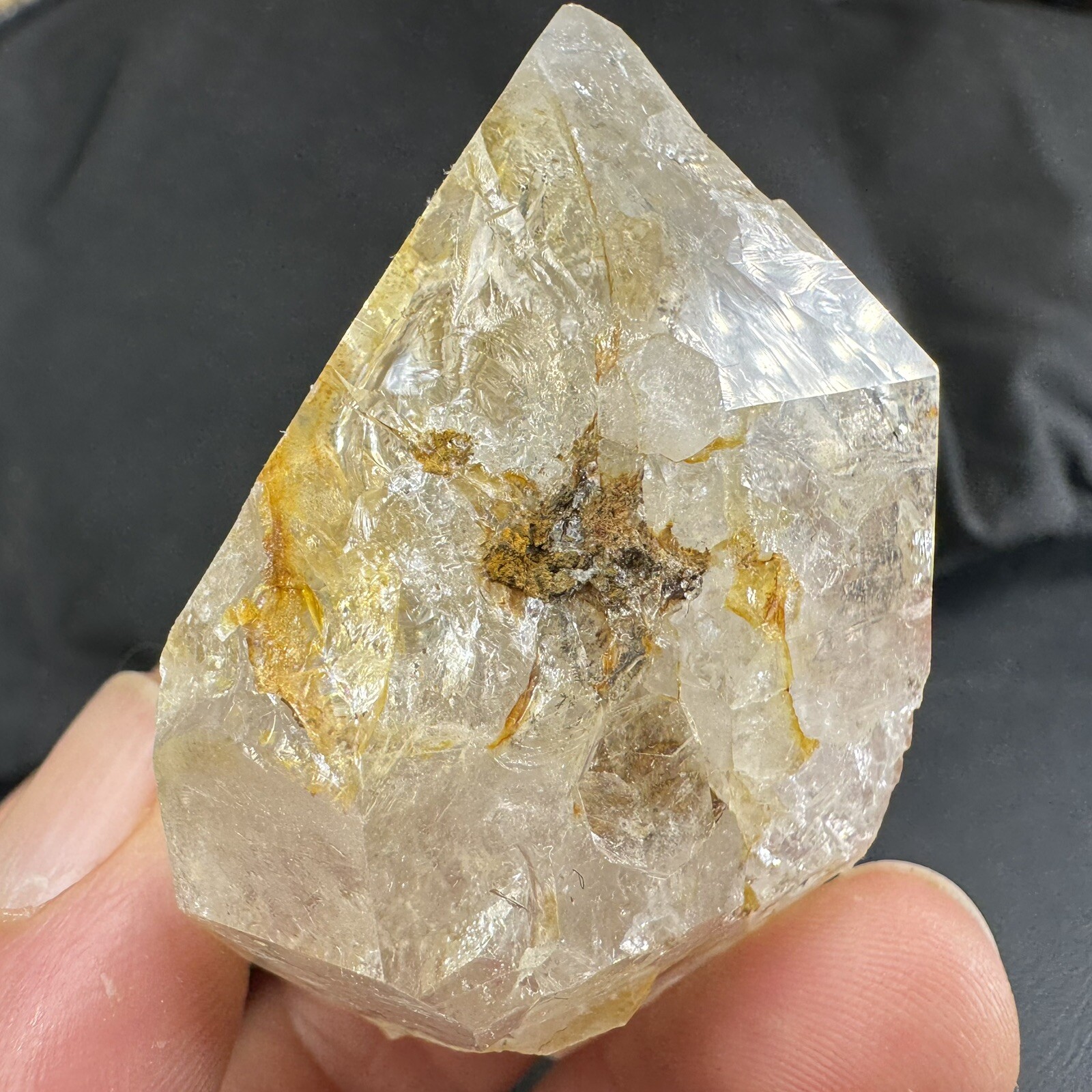 Herkimer Diamond Quartz Crystal Point / from New York