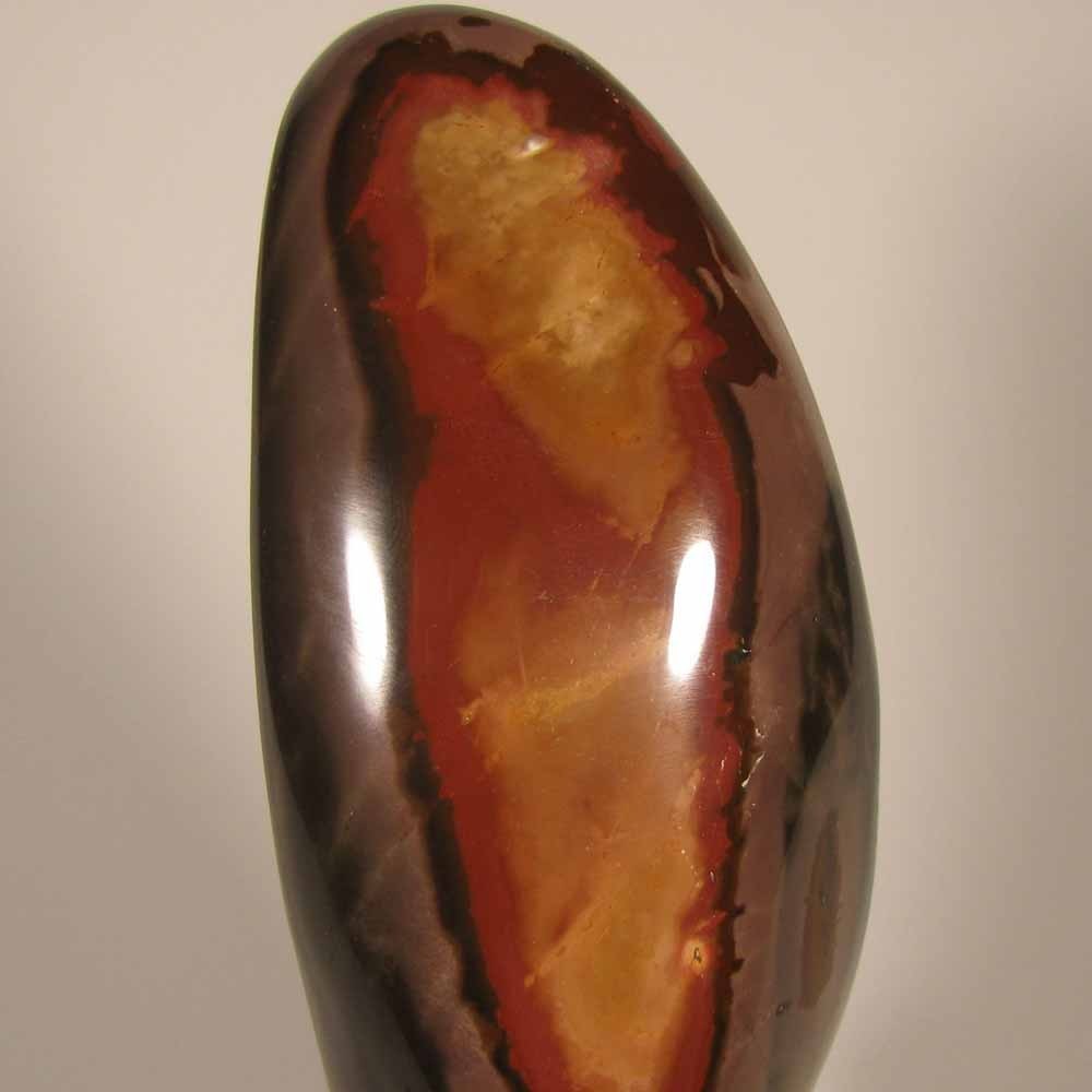 5.4″ POLYCHROME JASPER Gemstone Polished Freeform Standup – Madagascar – 1.6 lbs