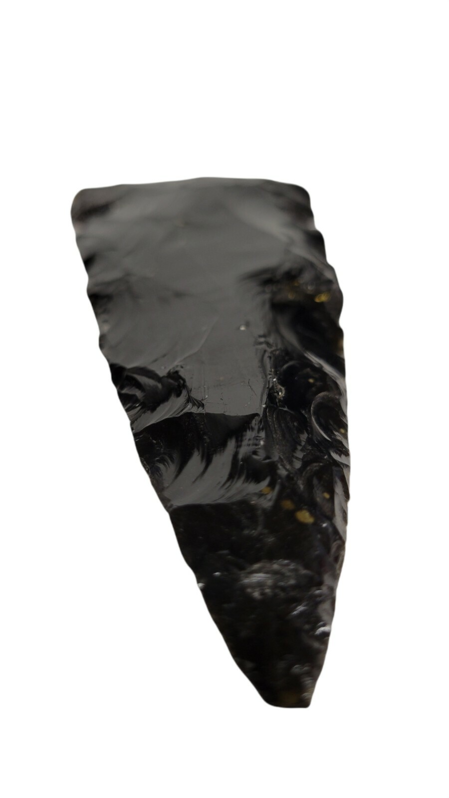 Black Obsidian Spearhead, Obsidian Arrow, Black Obsidian, 5.5 Inches