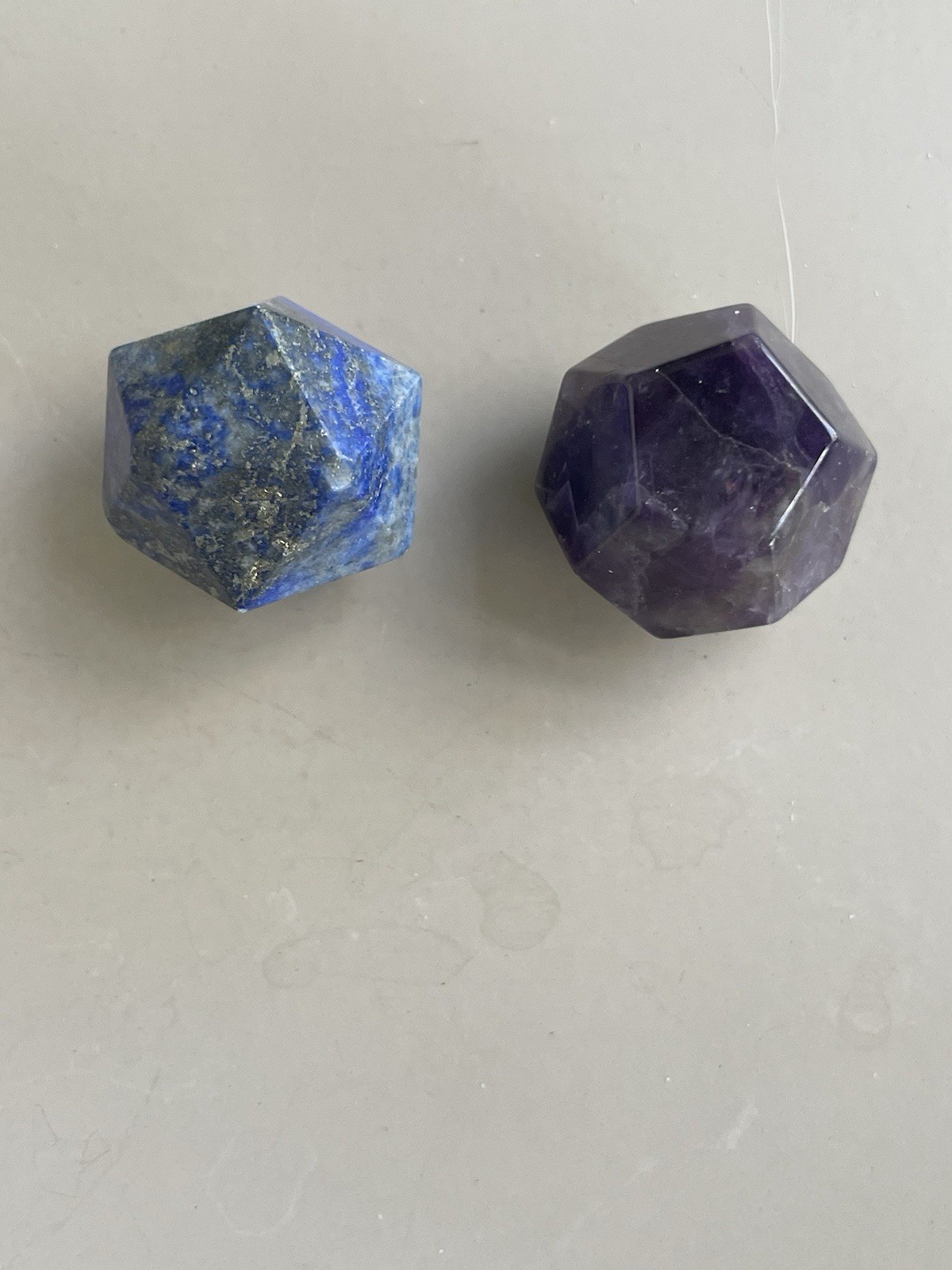Obsidian,Rose Quartz,Amethyst,Lapis Multi Faceted Ball 20mm (Price for 1)