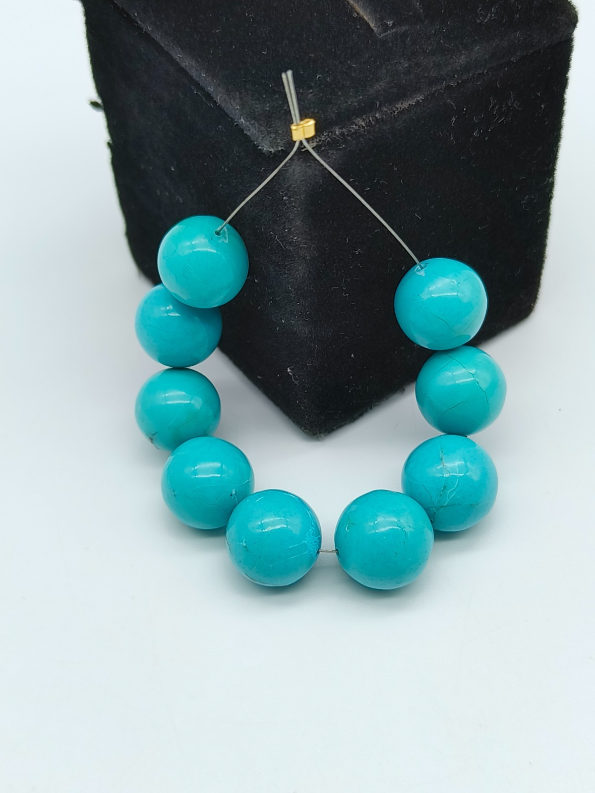 Genuine Turquoise Beads Smooth Beads For Making Jewelry Beads Gemstone