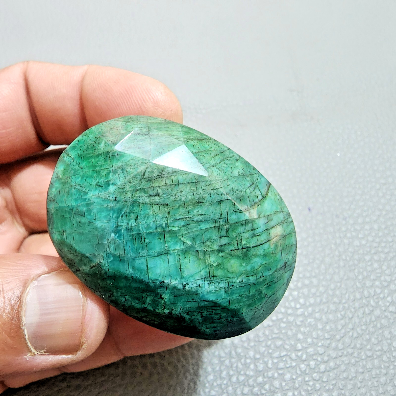455 Crt Ultimate Green Brazilian Emerald Big Size Oval Gemstone Jewelry Making