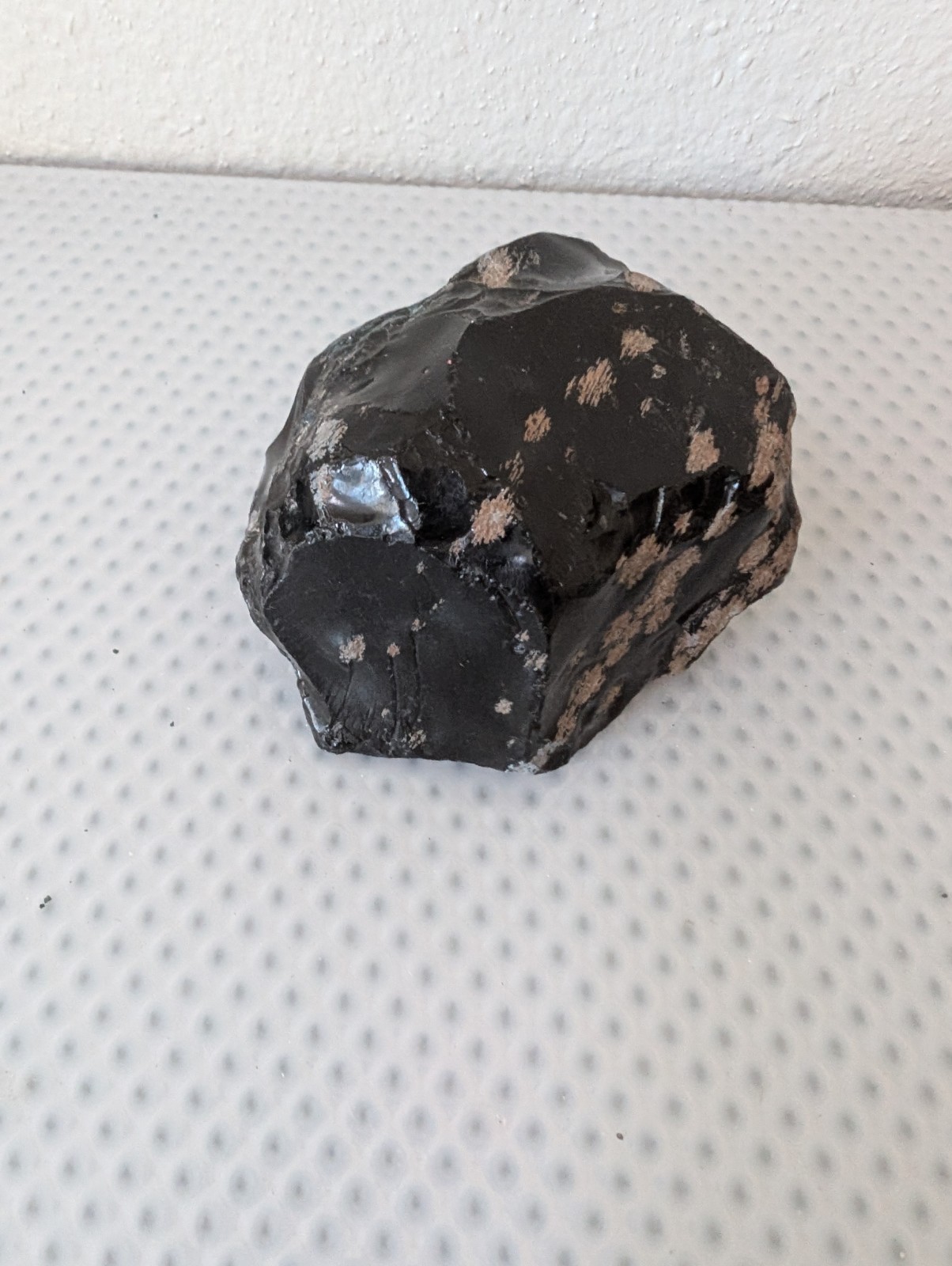 Snowflake Obsidian Natural Rough Crystal Specimen, 10.2 oz, Approx. 3 Inches