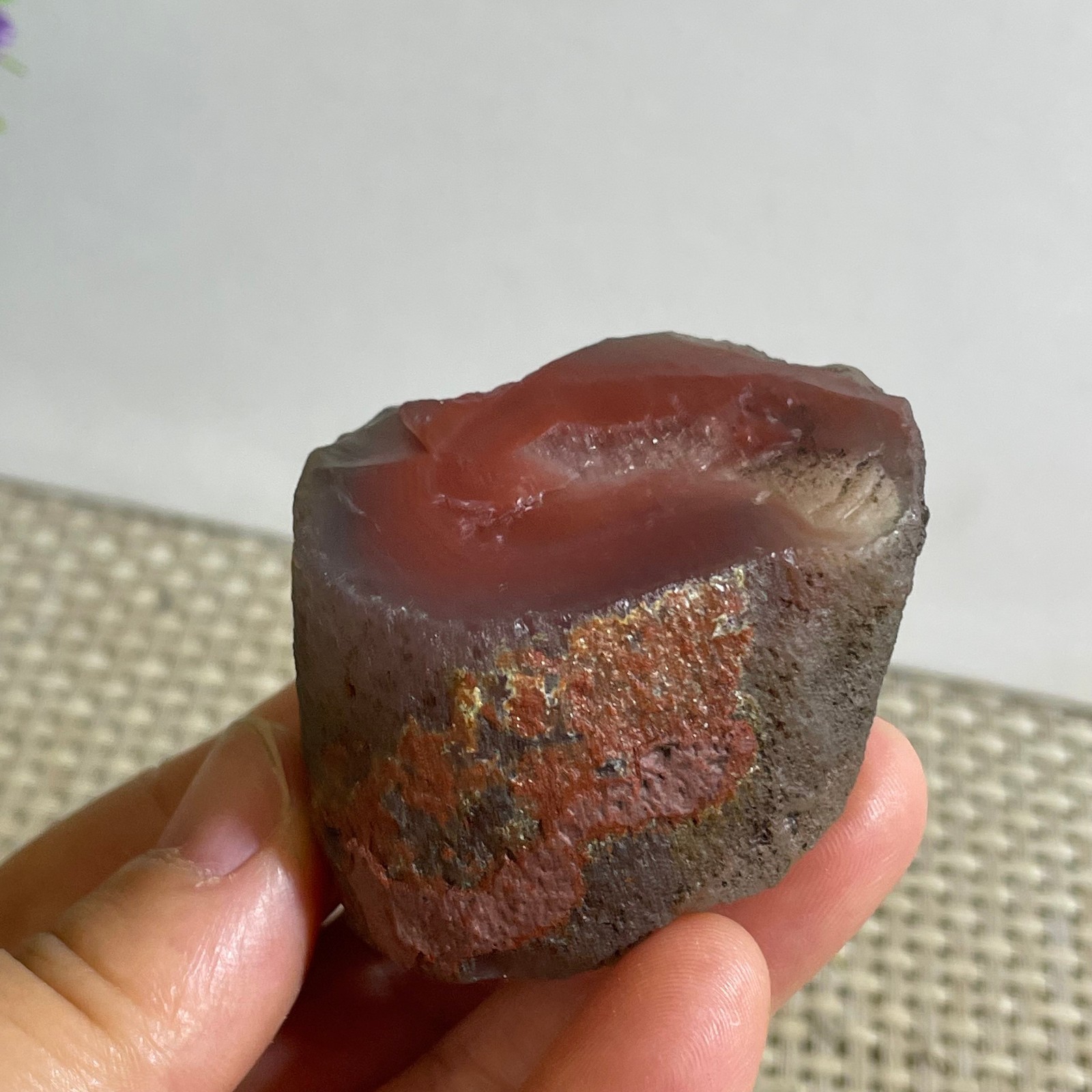 76g Raw Carnelian Stone Rough Red Agate Gemstone Mineral Specimen