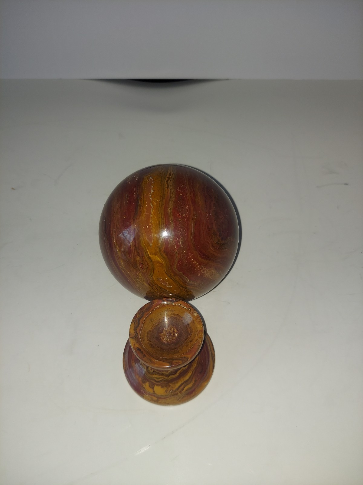 Beautiful natural Ocean Jasper Orbicular Sphere Reiki Crystal Ball.