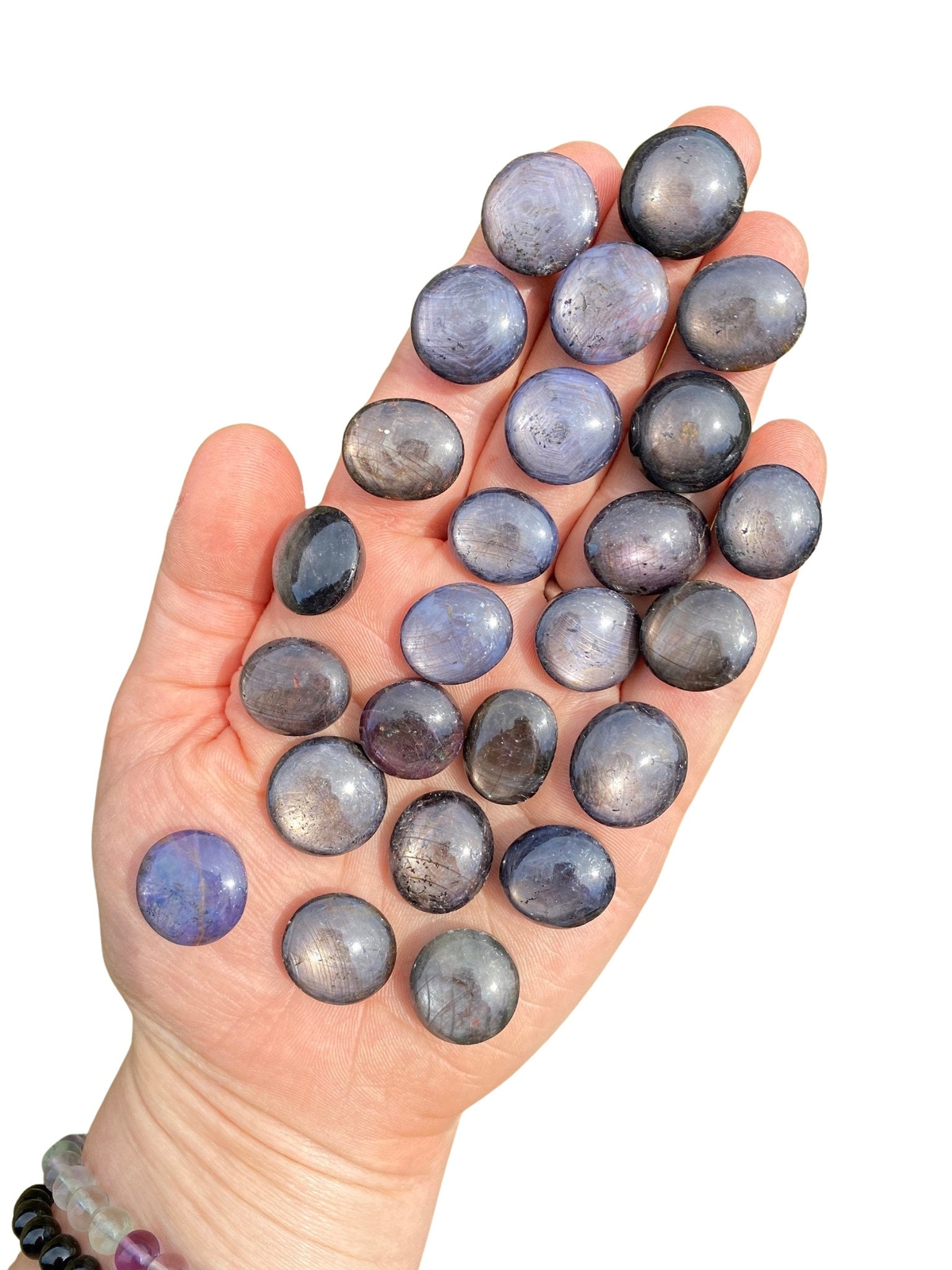 Blue Sapphire Tumbled Stone (Grade AAA) Natural Blue Sapphire from India