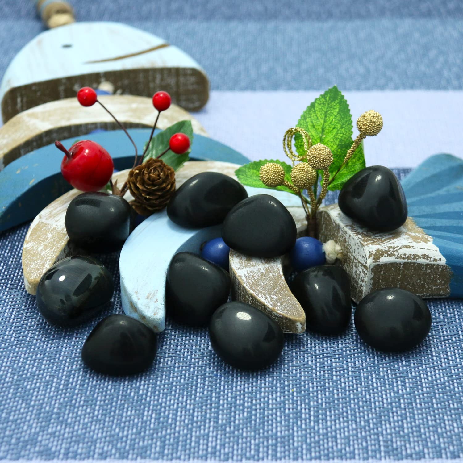 Natural Black Obsidian Crystal Stone for Decoration, Wicca, Witchcraft Supplies