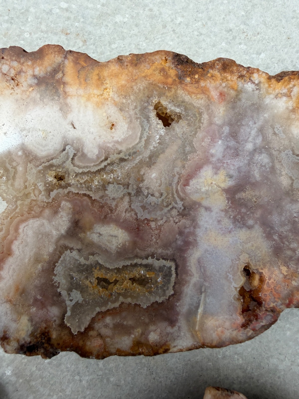 Wholesale Lot 2 Lbs Natural Pink Amethyst Flower Agate Slab Crystal