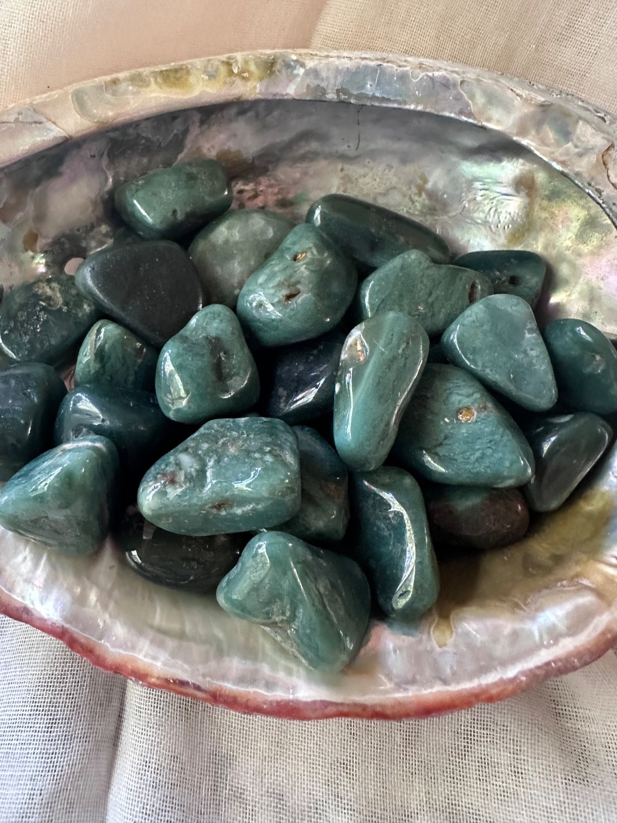 1X Mtorolite Tumbled Stone LG 20-30mm Reiki Healing Crystal Peace Calm Wisdom