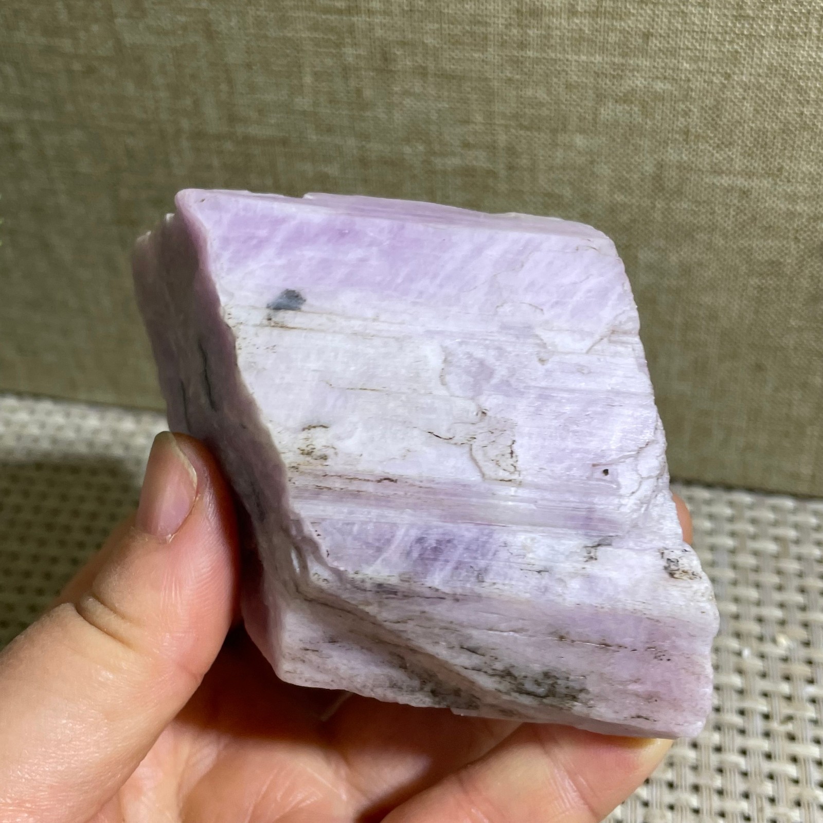 Raw Kunzite Purple Rough Healing Stone Specimens Rocks 303g g22