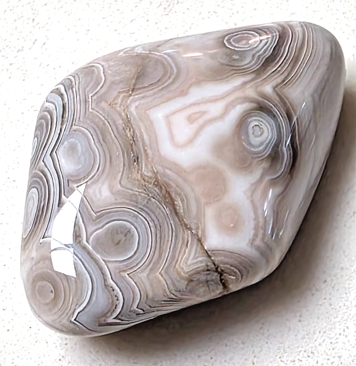 POLISHED BEAUTIFUL BOTSWANA AGATE, NATURAL BANDED AGATE -Unique-