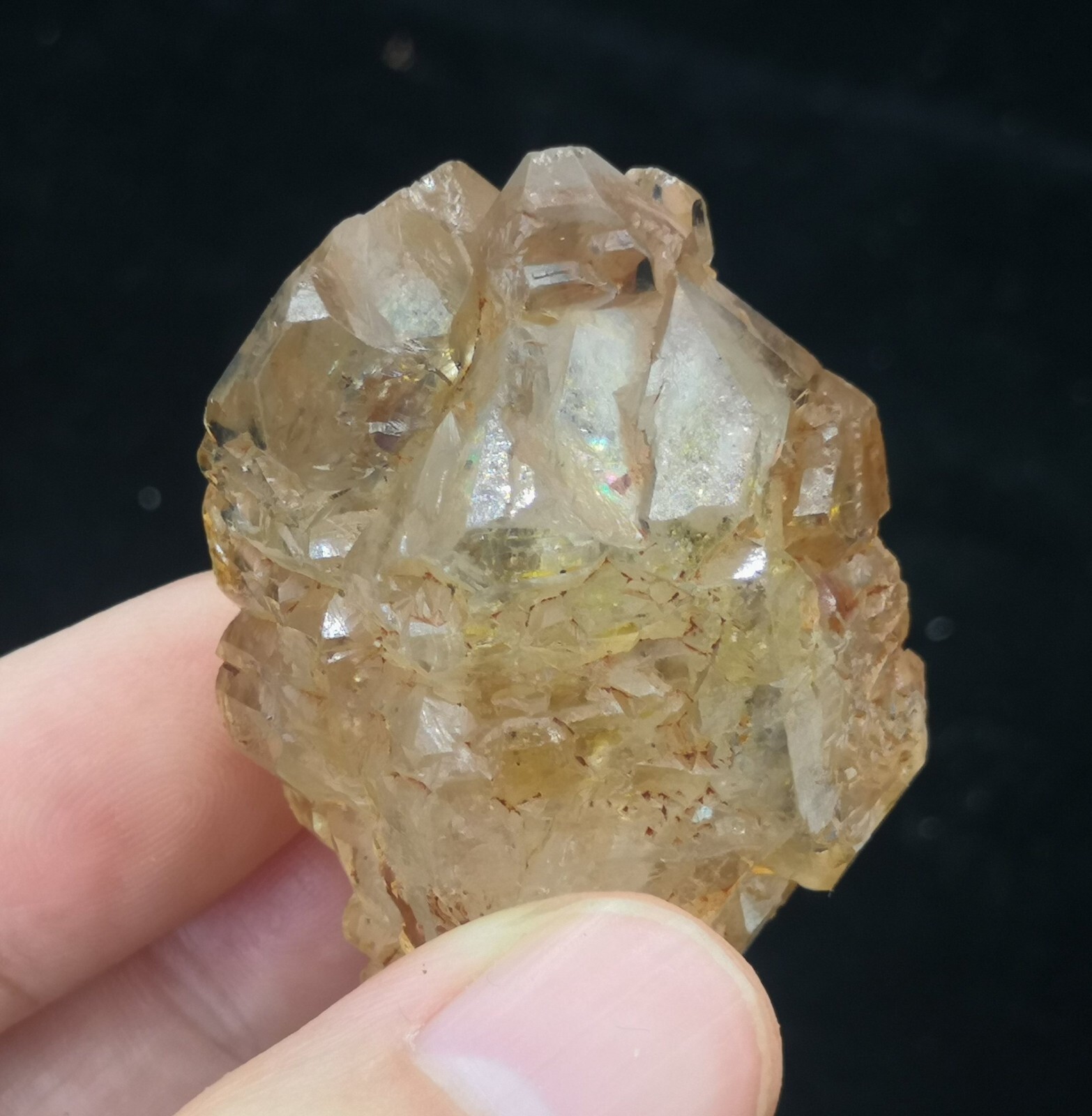 61mm Fluorescent DOUBLE TERMINATED Quartz, Natural Mineral Specimen