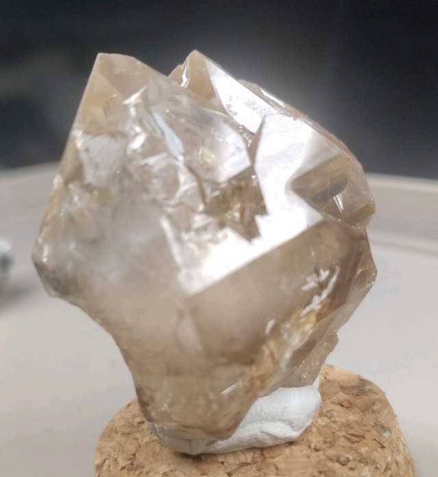 5cm Multi-Enhydro Smoky Citrine 2+Mobile Bubbles Brazilian Skeletal Quartz