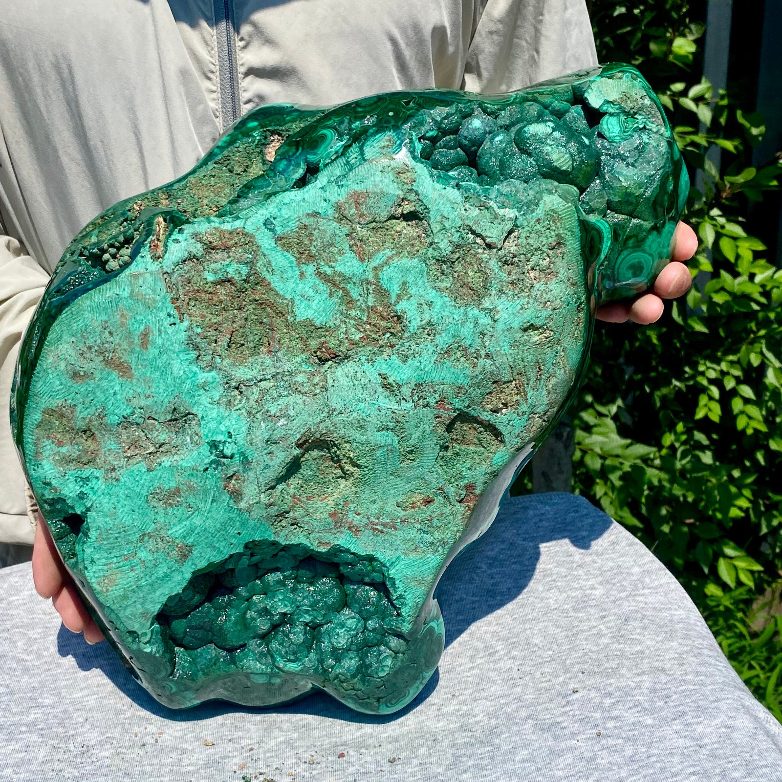 27.97LB Natural Polished Malachite Mineral freeform specimen Reiki Stone