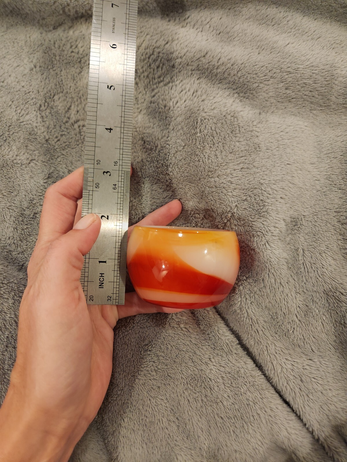 Natural Healing Red Agate Cup Carving Carnelian Cup Reiki Crystal Collection
