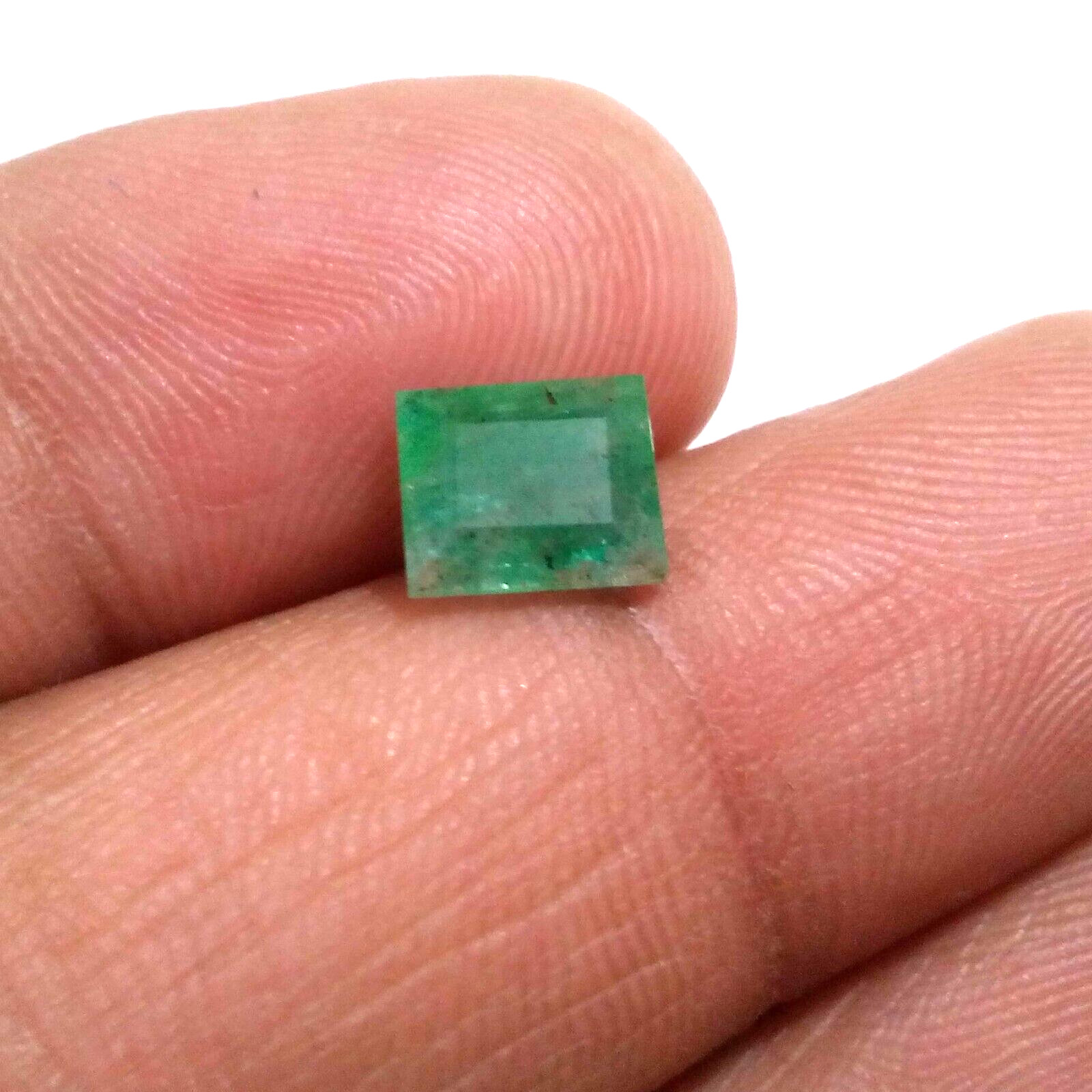 Natural Green Zambian Emerald Octagon Shape 1.70 Crt Top Faceted Loose Gemstone