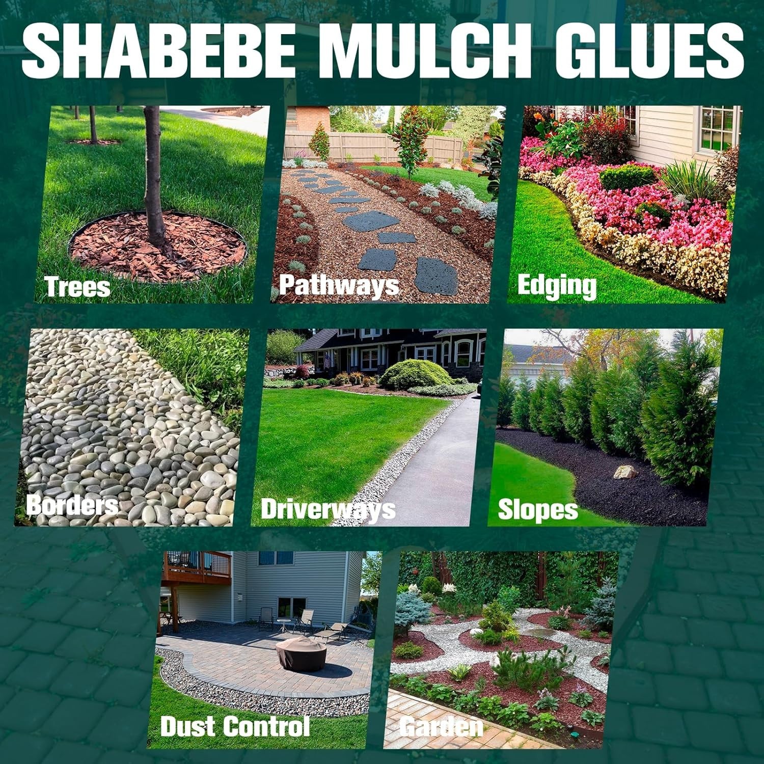 Mulch Glue -1 Gallon for Landscaping, Super 1 Gallon, clear
