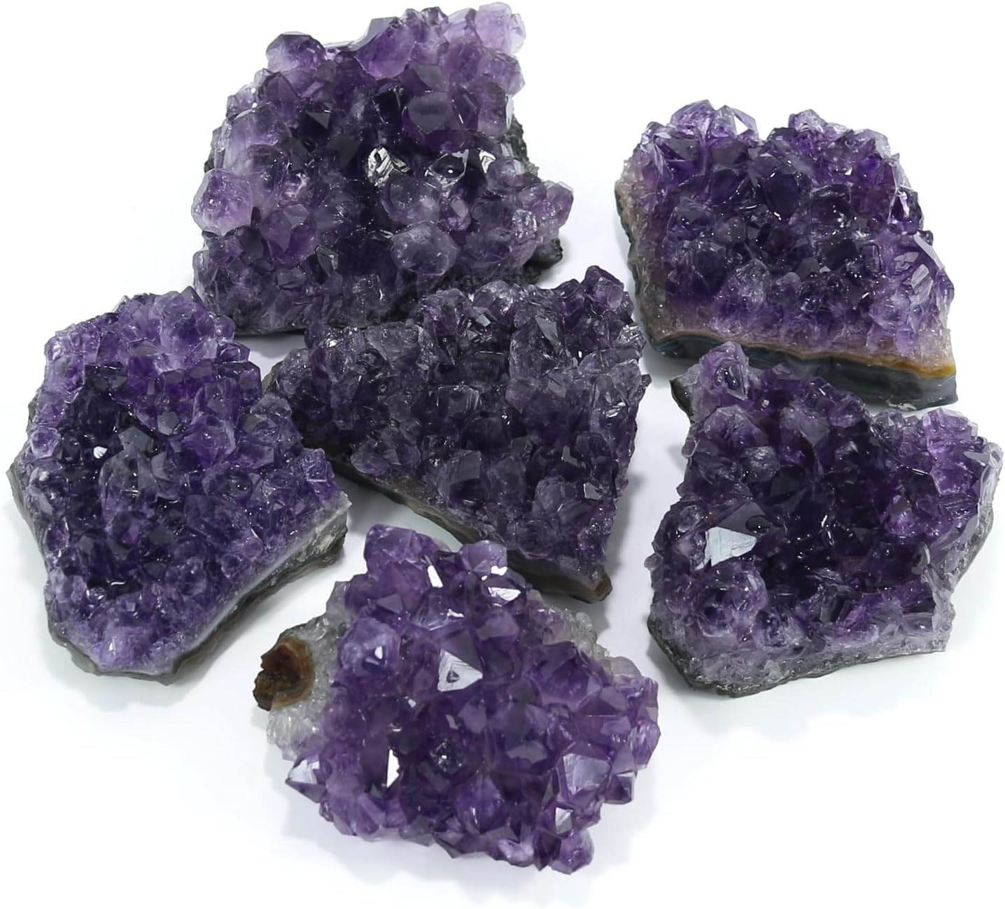 Natural Amethyst Cluster Purple Crystal Stone Healing Crystal Mineral Home Decor