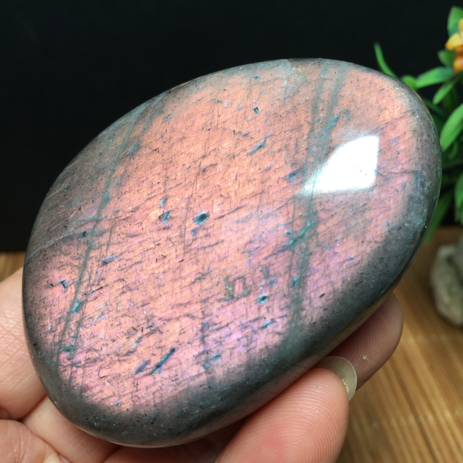 146g Natural Polished Labradorite plamstone Crystal Specimen fb1767