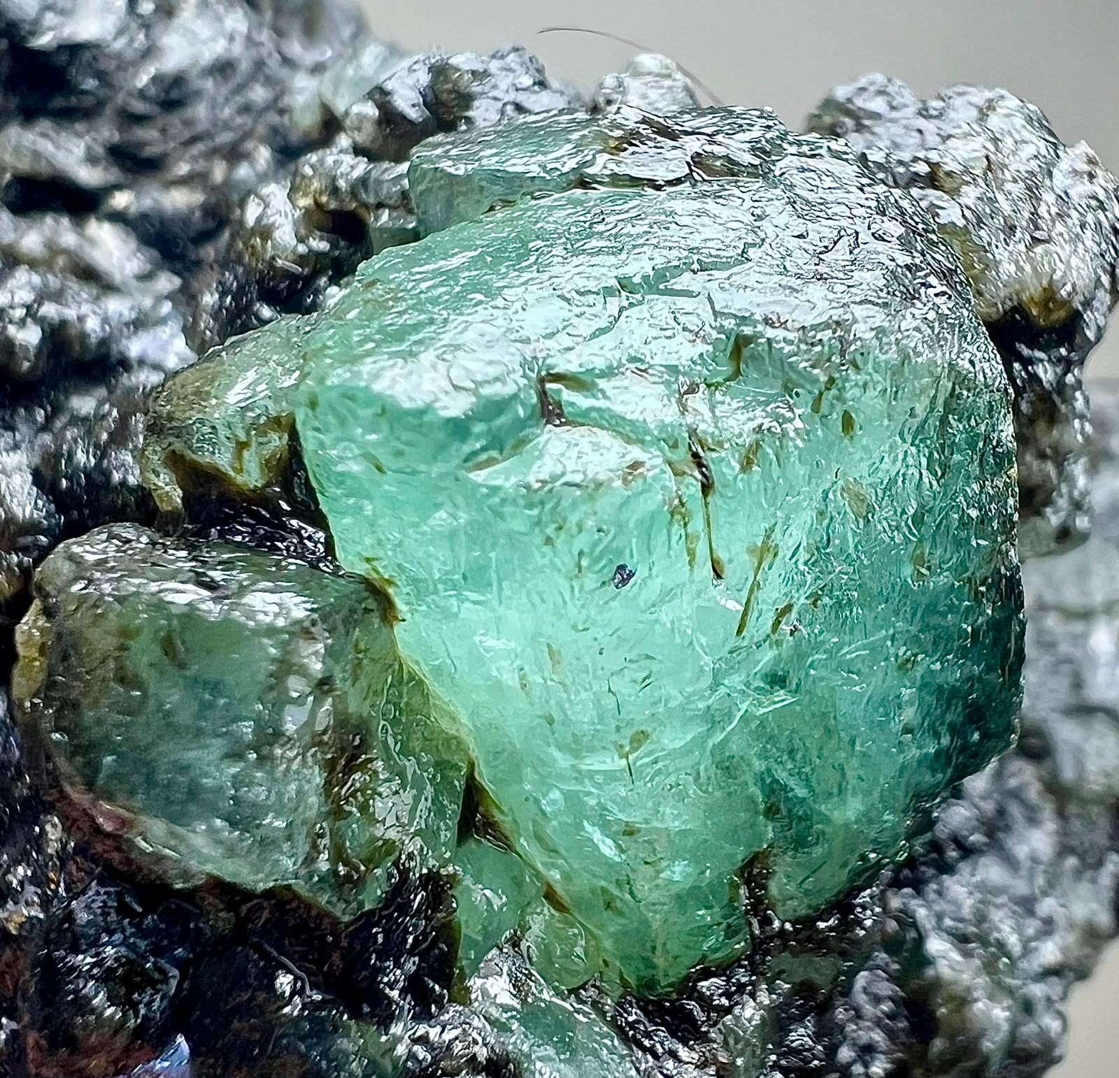 374Gram, Beryl Var! Natural Emerald Huge Crystals and Huge Specimen ,KPK ,PAK
