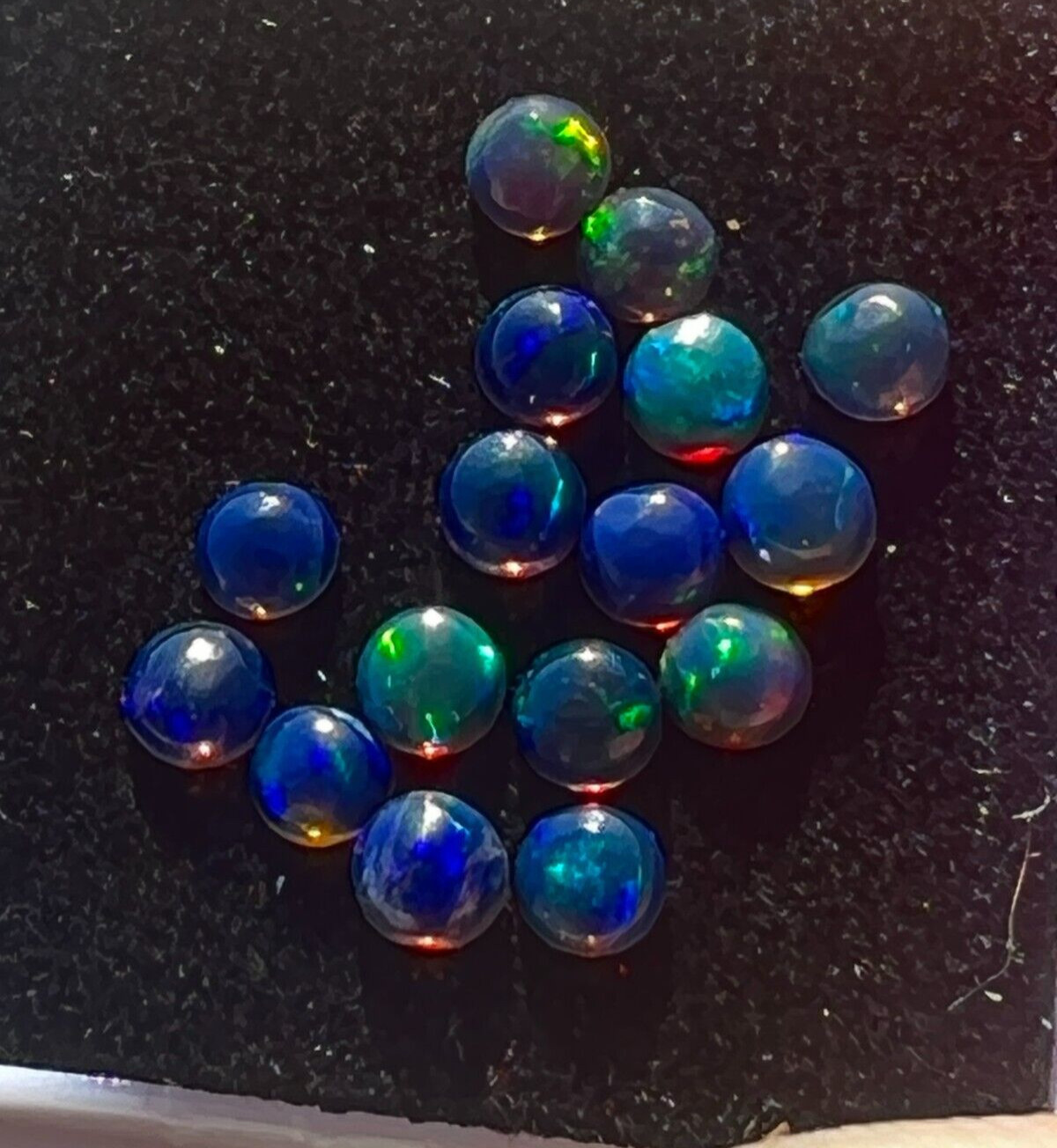 High Quality Ethiopian Black Opals for Jewelry Design 1.45cts