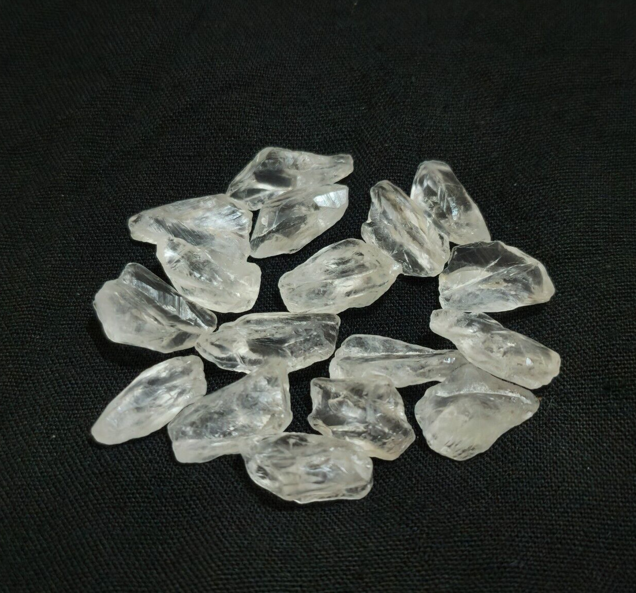 Pretty Unique Crystal Quartz Raw 17 Pcs Lot Size 13-17 MM Rough Loose Gemstone