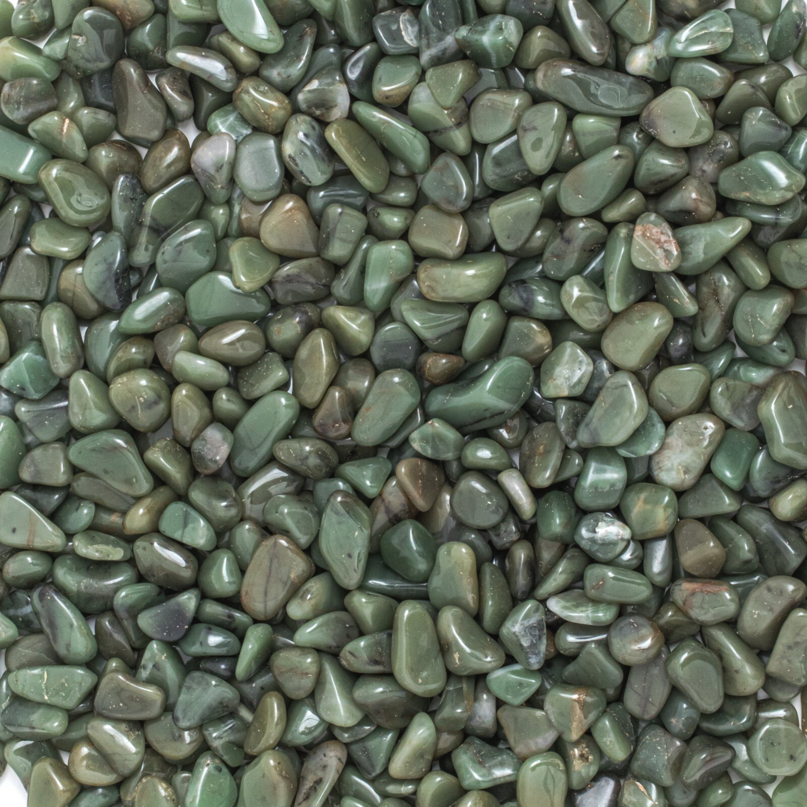 Small Tumbled Green Chalcedony Gemstone Crystal Jewelry Making Rock Crafting Gem