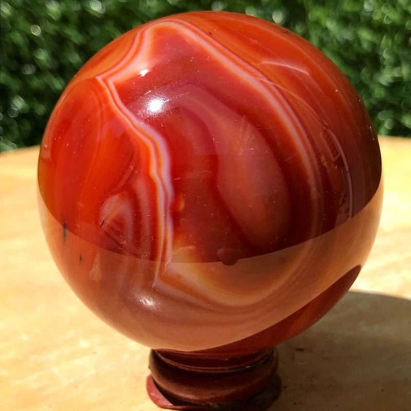 290G Natural Patterned Agate Ball Crystal Sphere Mineral Specimen Healing