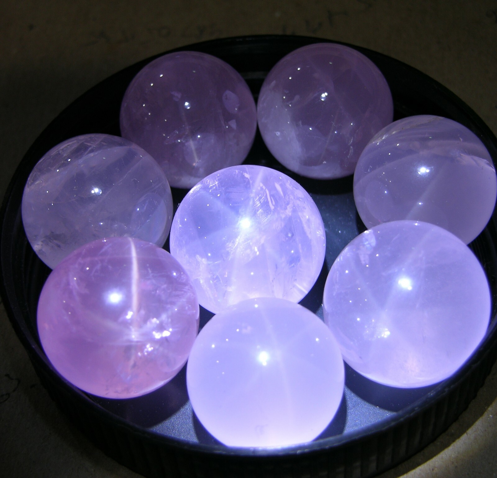 Africa 100% Natural Star Rose Quartz Crystal Sphere Ball 26-28mm or 1-1 1/16 in
