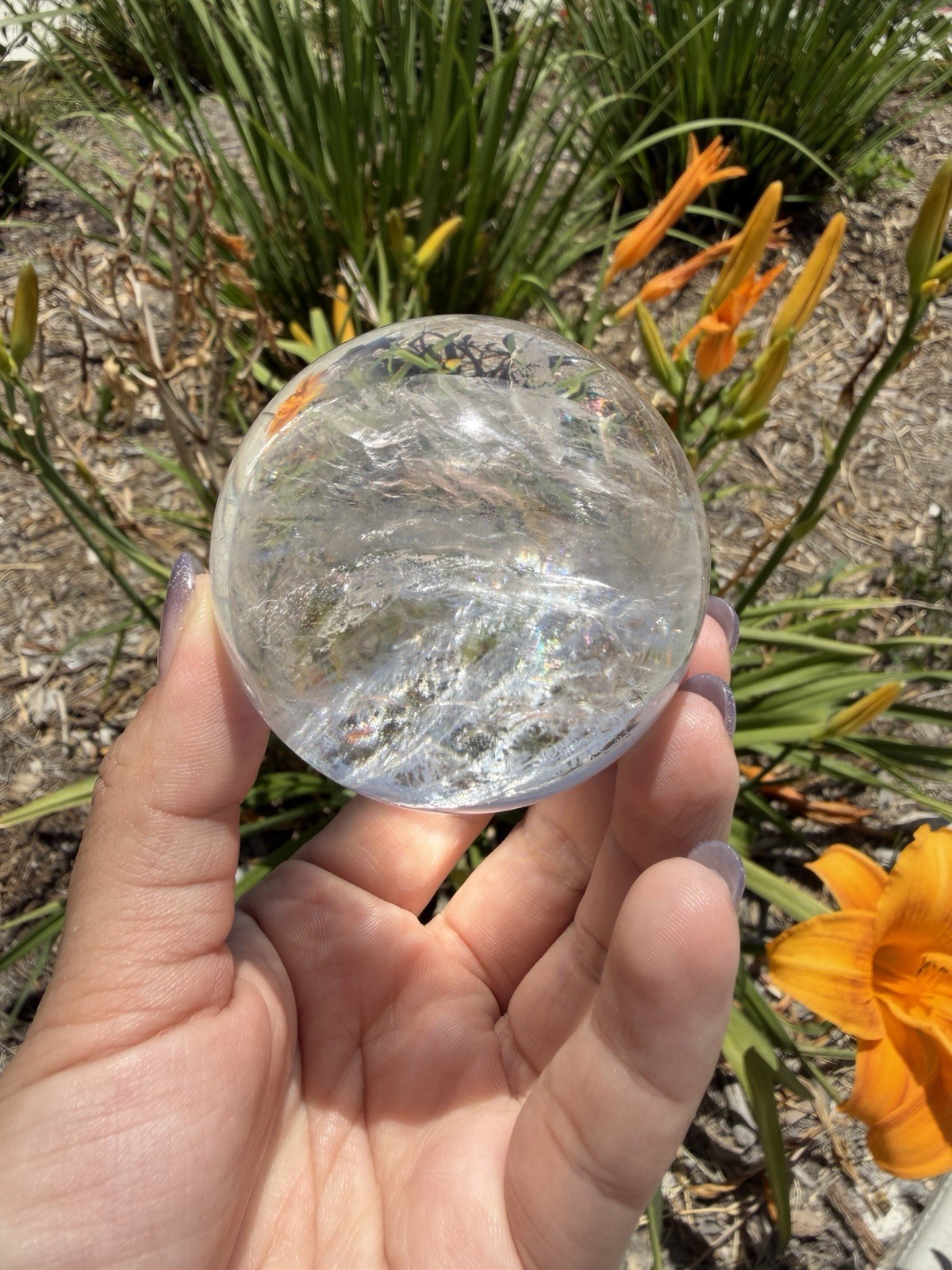 High Quality Clear Quartz Sphere | Natural Crystal Ball | Polished Quartz,A544