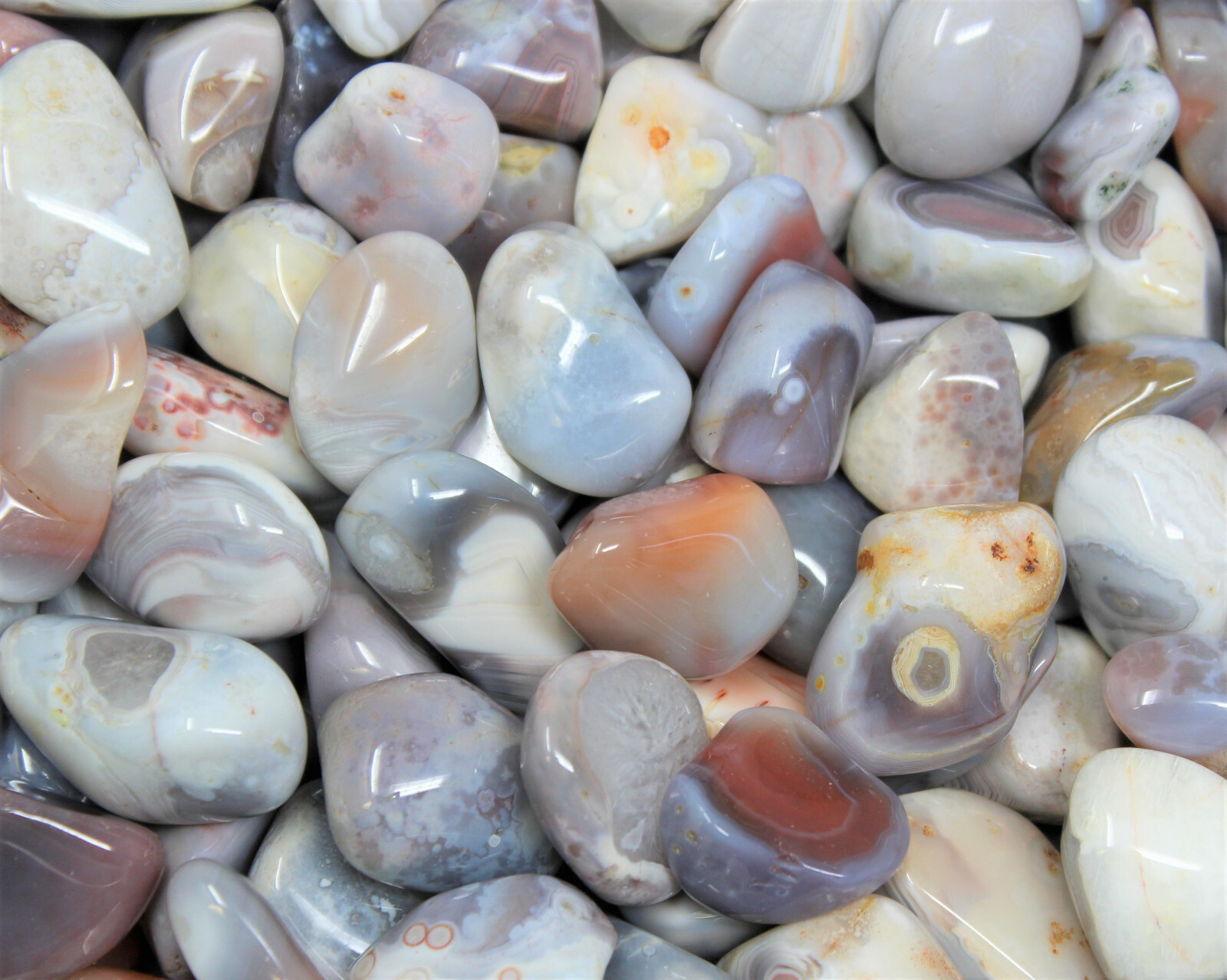 Pink Botswana Agate Tumbled Stones: Choose How Many (Tumbled Botswana Agate)