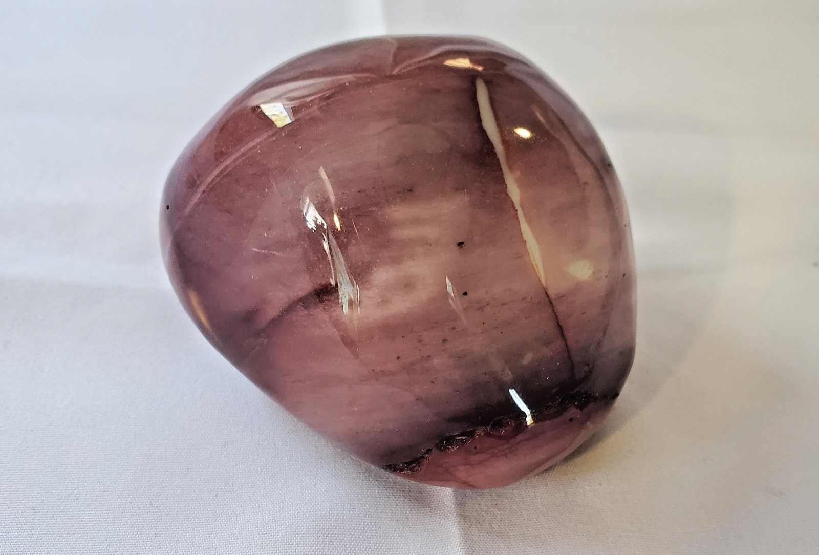 Natural Mookaite Rounded Jasper Palm Stone Australian Semi Precious Healing
