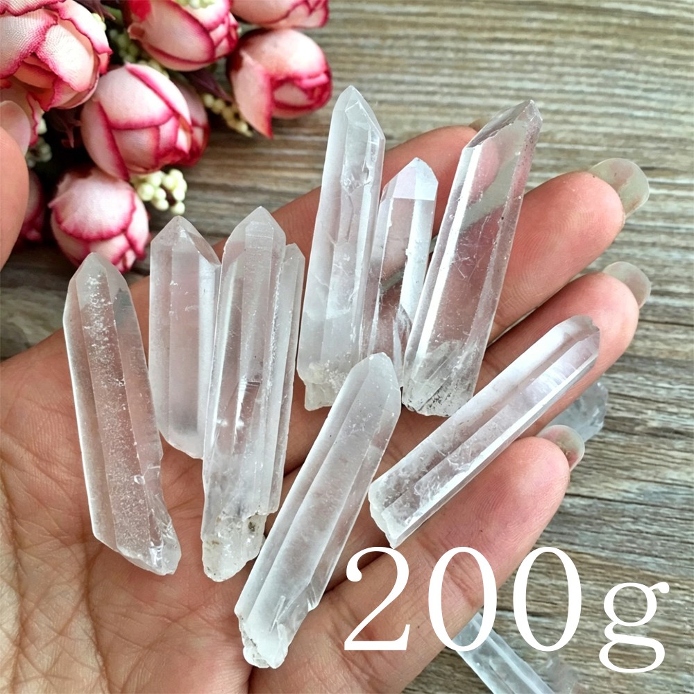 Tibet Nice Lot Natural Clear Quartz Crystal Points Wand Specimen US Seller 200g
