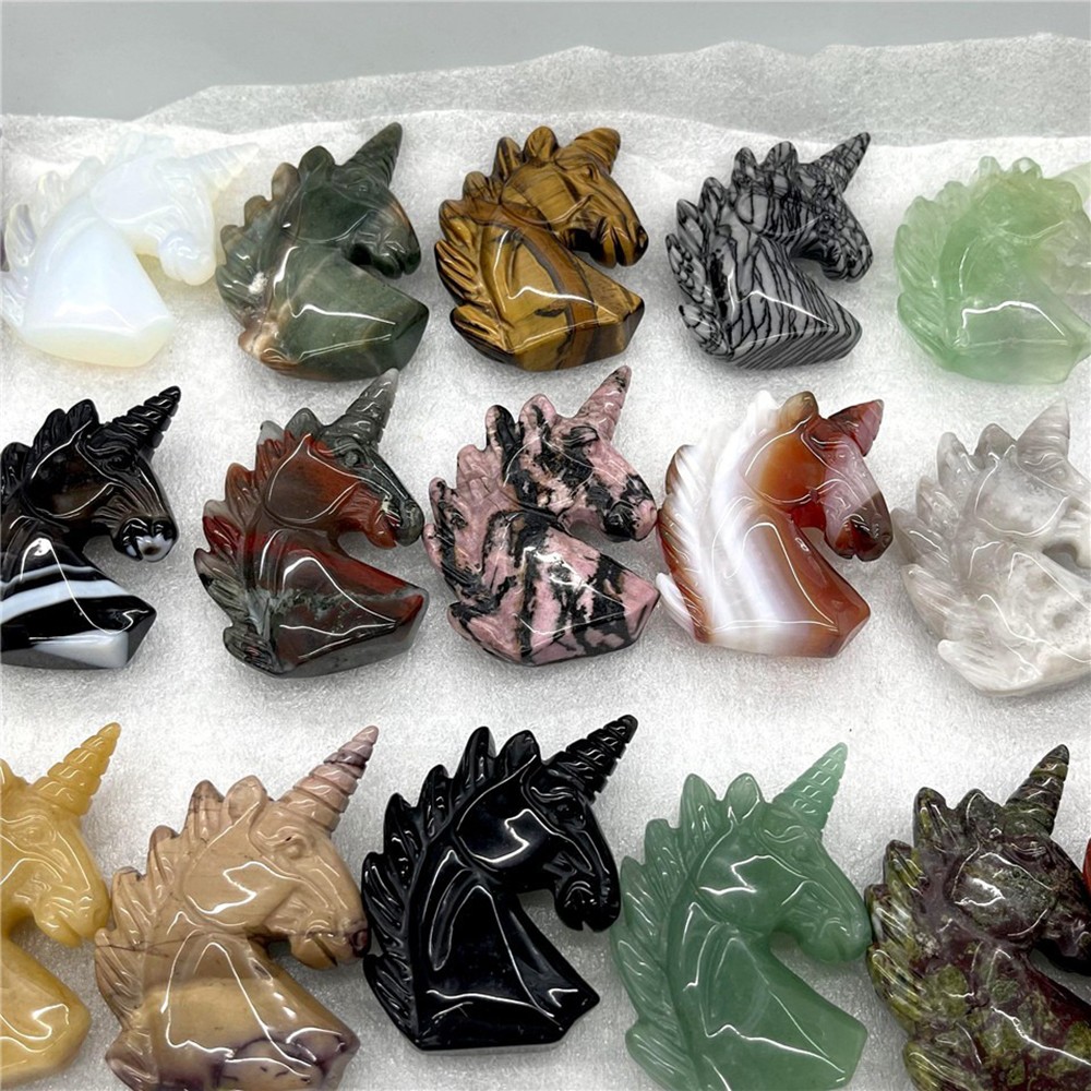 Beautiful Elegant Luxurious Premium High-Quality Natural Jade Unicorn Decoration
