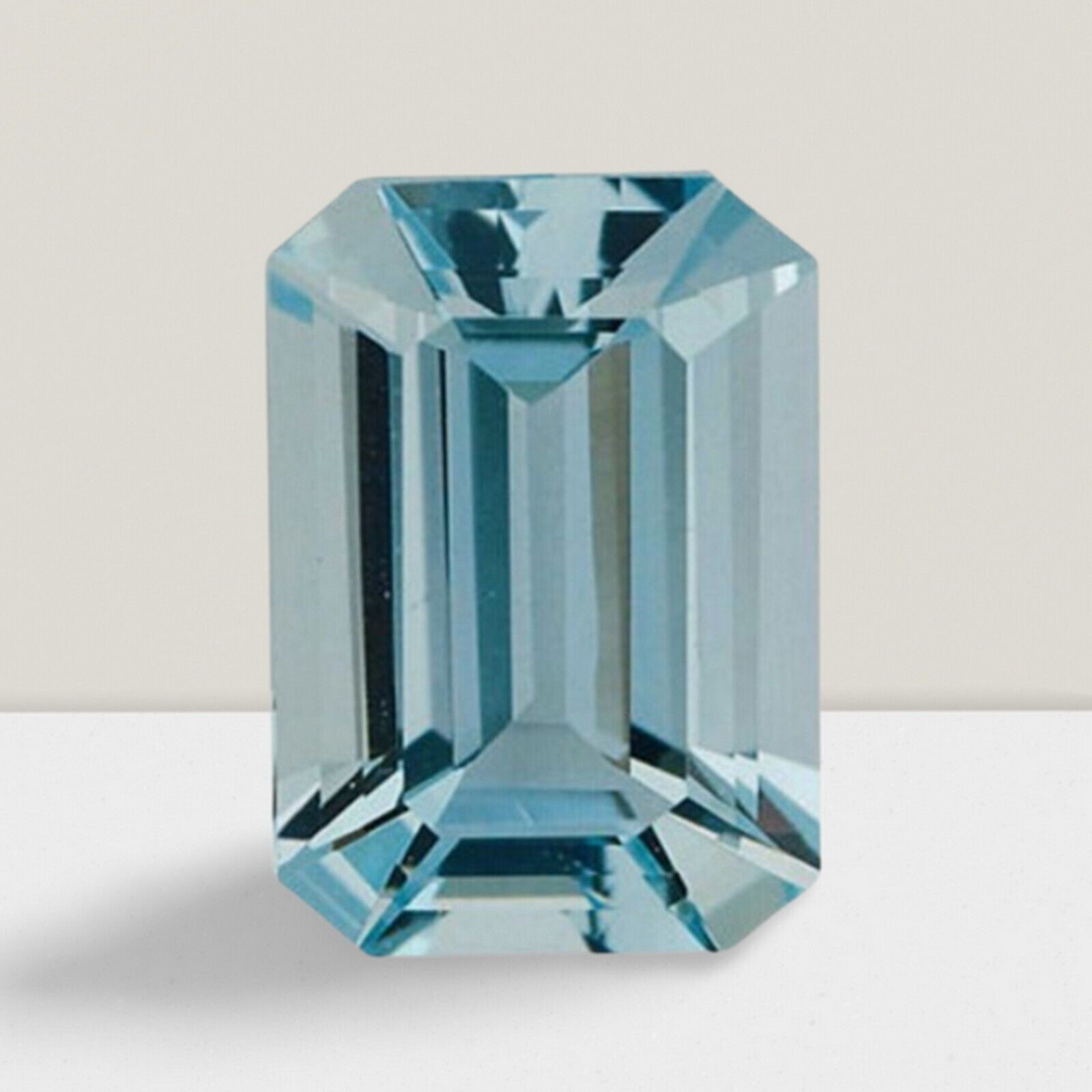 Aquamarine Octagon Cut Gemstone 1.20 Cts – 8×6 mm Flawless Loose Gem