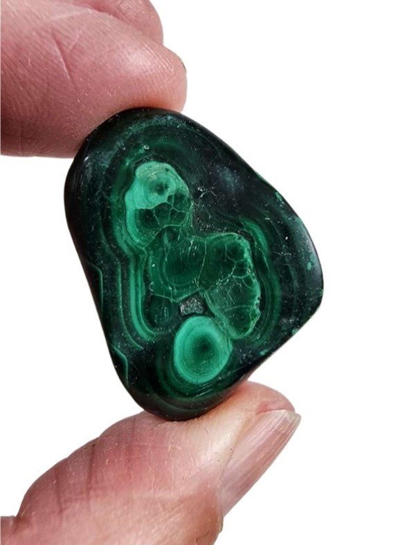 Malachite Polished Stone from the Congo 18.9 grams