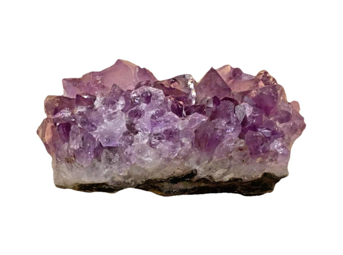Amethyst Geode Natural Light Purple Quartz Cluster 4″ x 2″ Gemstone Display