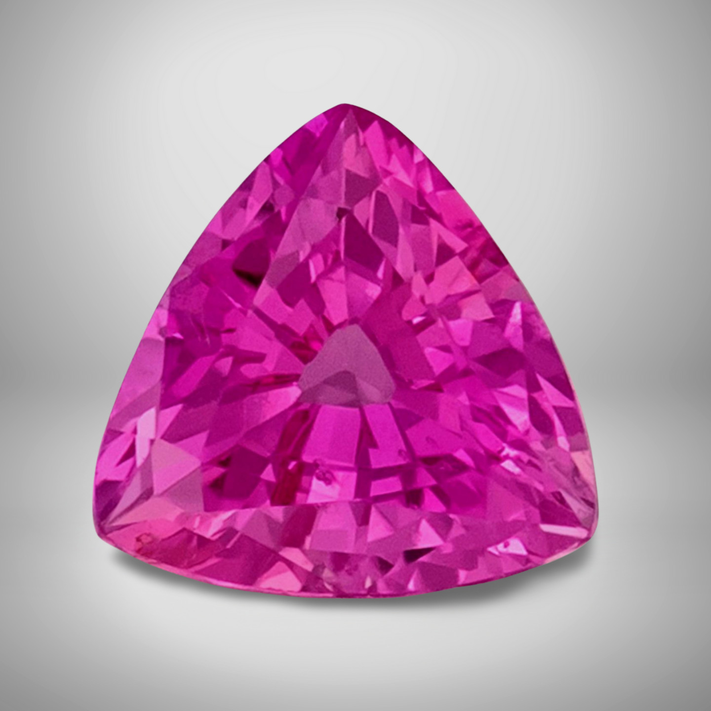 Pink Sapphire Trillion Cut Gemstone 2.5 Cts – 10 mm AAA+ Loose Gem