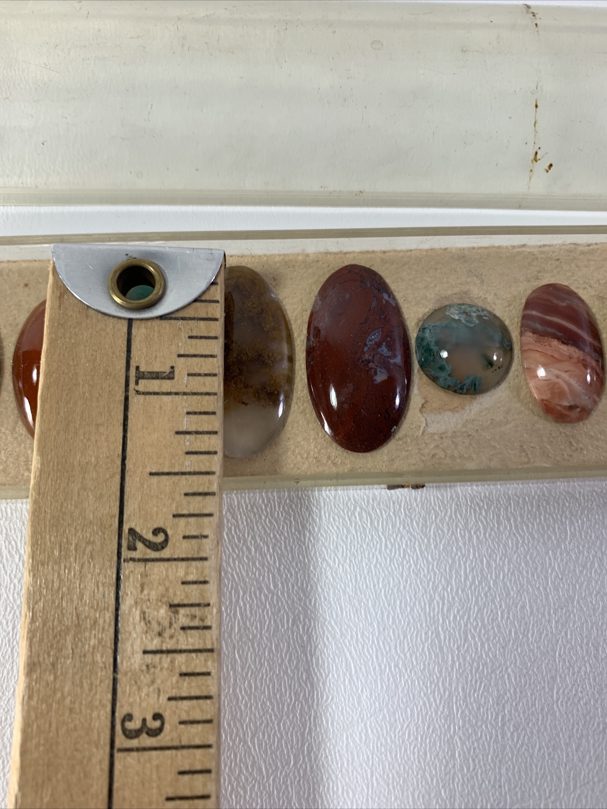 12 Natural Round Smooth Buffed Oval Sample Rocks Stones Precious Jewerly Making