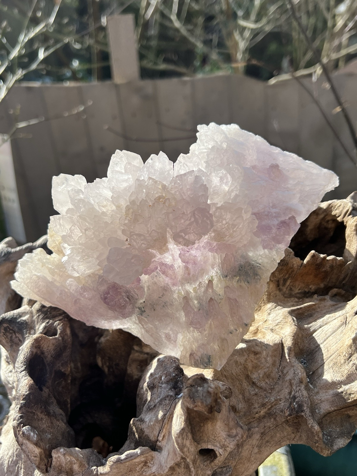 Pink Quartz Or Amethyst Rose Quartz Brazilian AAA+ Fan Like Structure