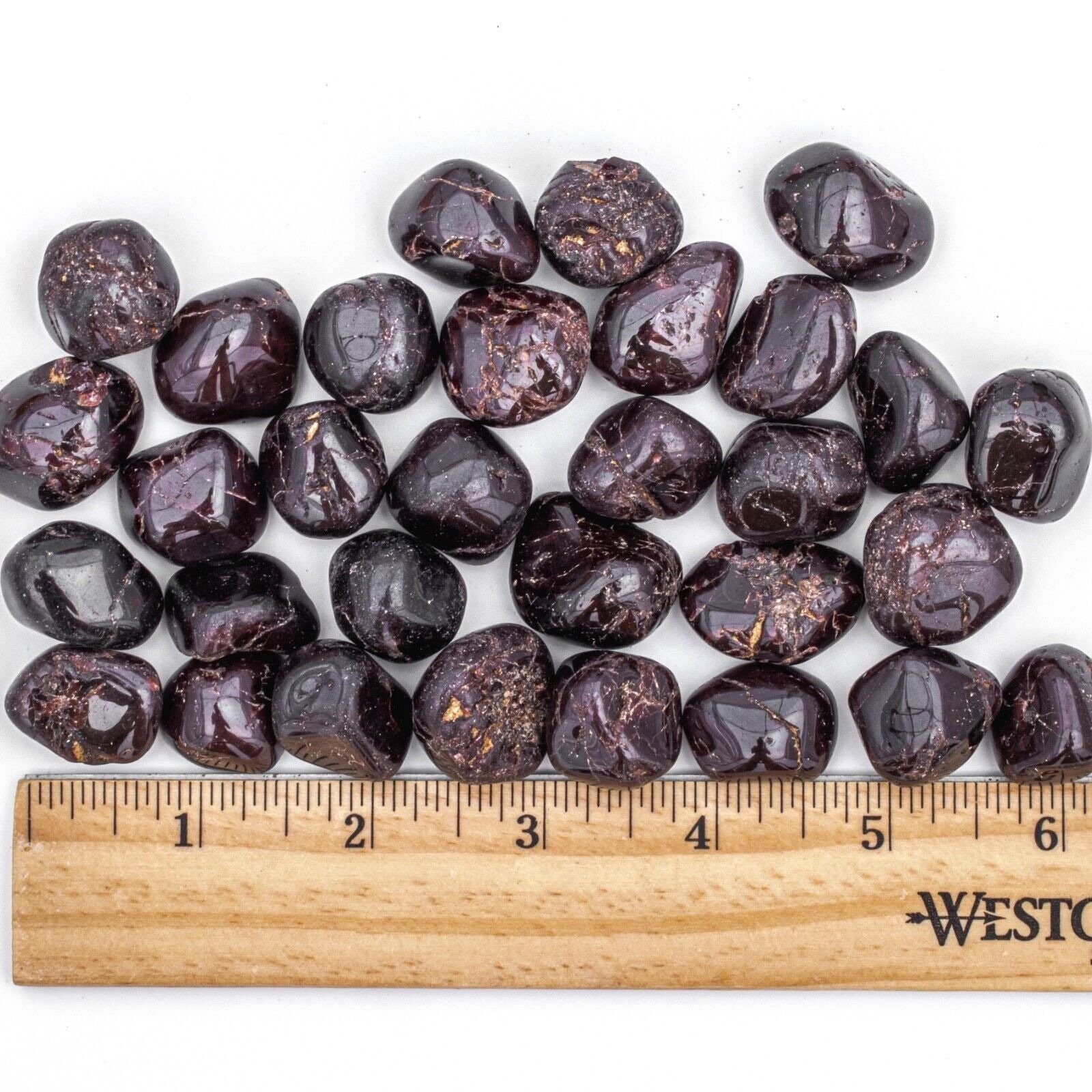 1 Stone Tumbled Garnet Gemstone Wire Wrapping Crystals for Jewelry Making Crafts