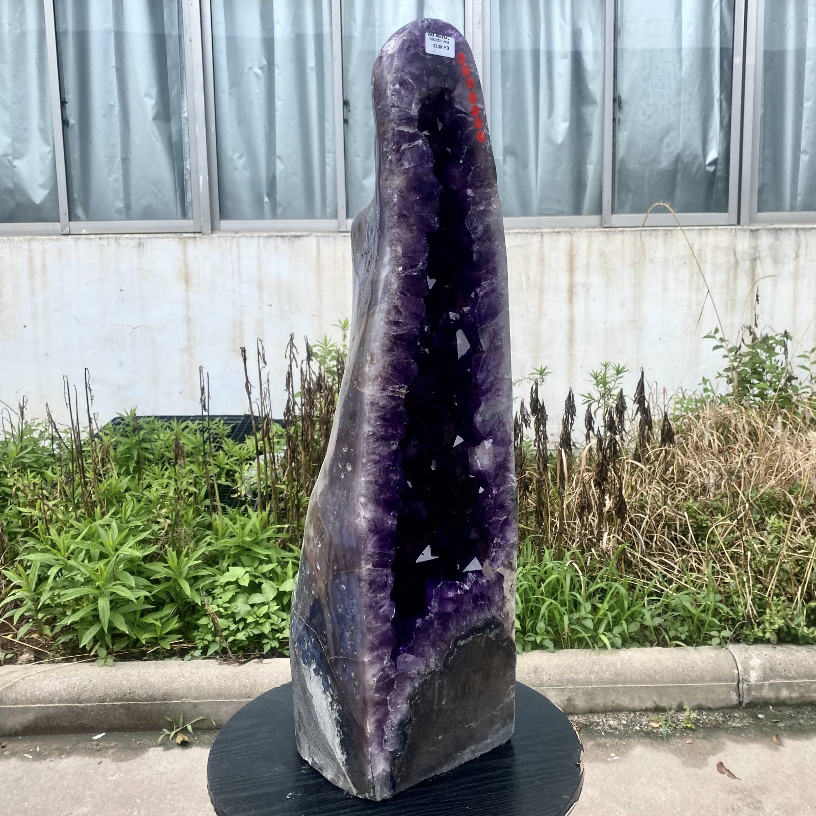 72LB Top Natural Amethyst quartz Crystal Church Cathed Crystal Wand Reiki ener