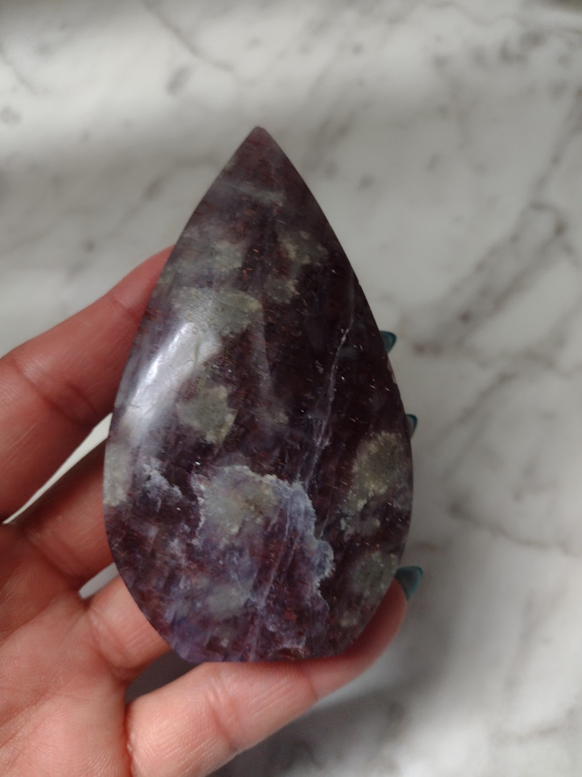 Bloodshot Iolite With Sunstone Teardrop Sun Stone Free Form Crystal Stone C