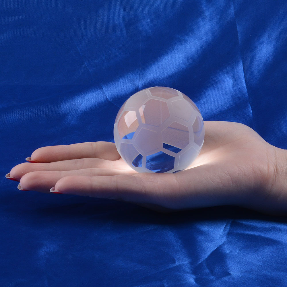 LONGWIN Crystal Glass Soccer Football Ball Sphere ORB 40-80mm Graduation Gift